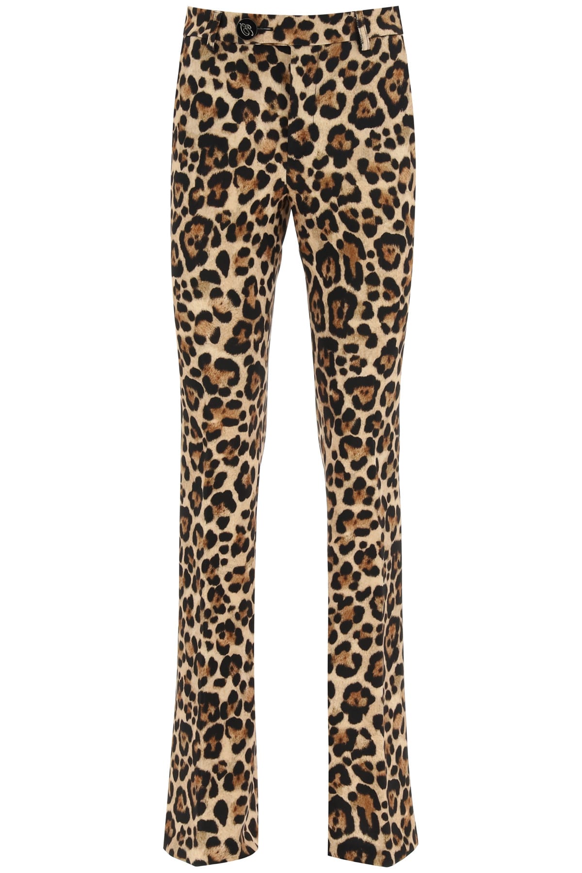 Blumarine Leopard Print Flare Trousers