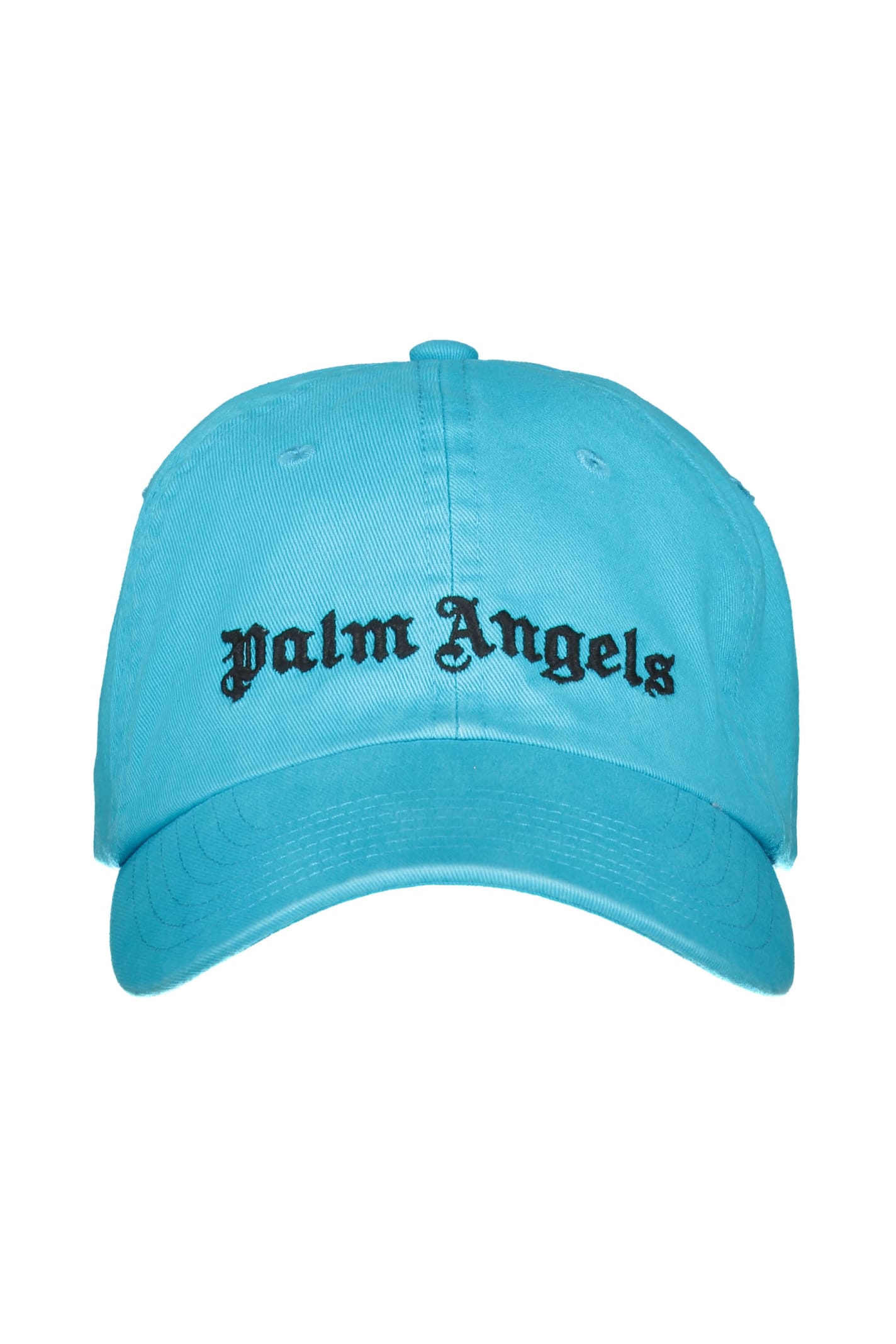 Palm Angels Embroidered Baseball Cap In Light Blue