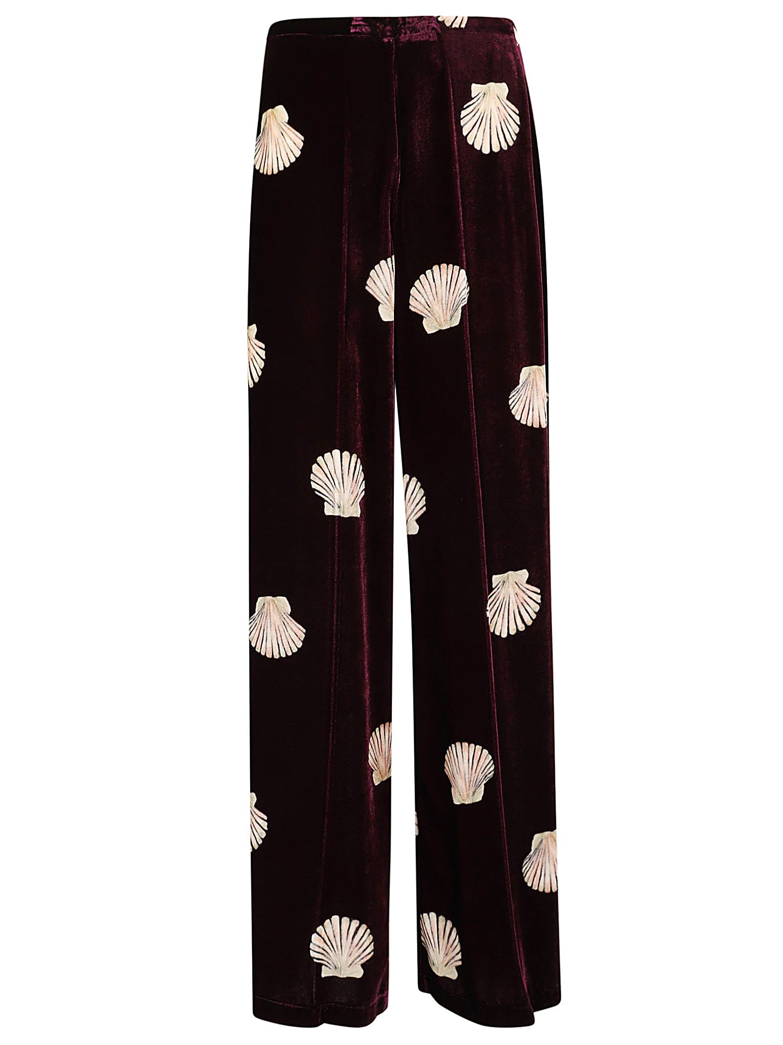 Forte_Forte Mother Of Pearl Print Velvet Pants