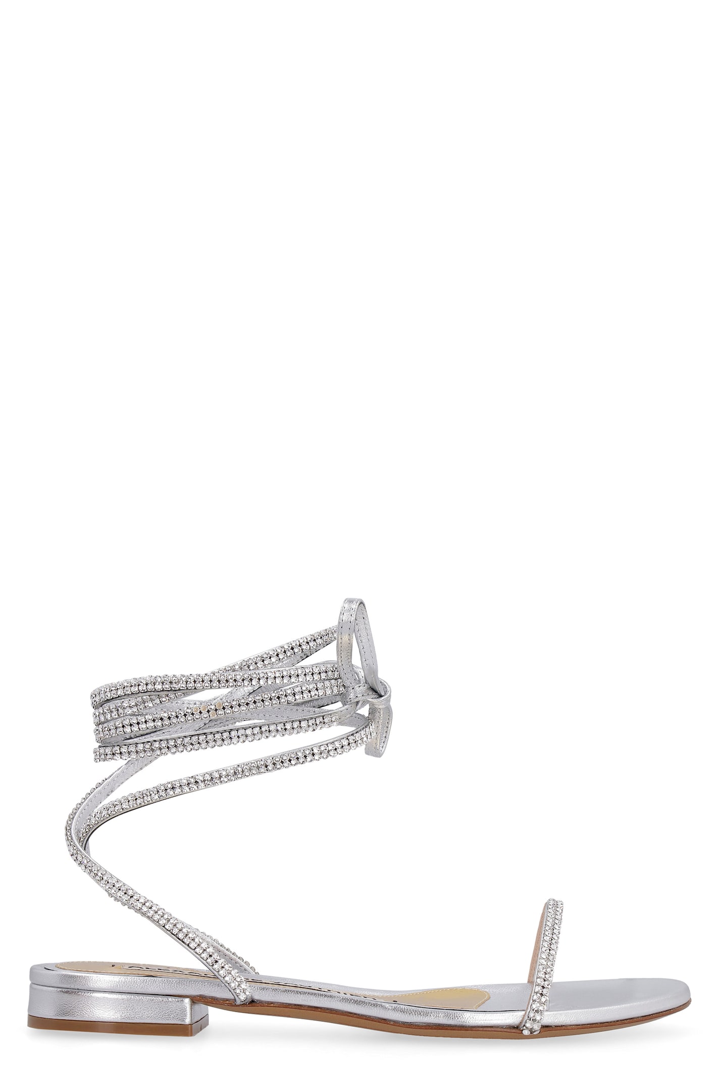 Amina Metallic Leather Sandals