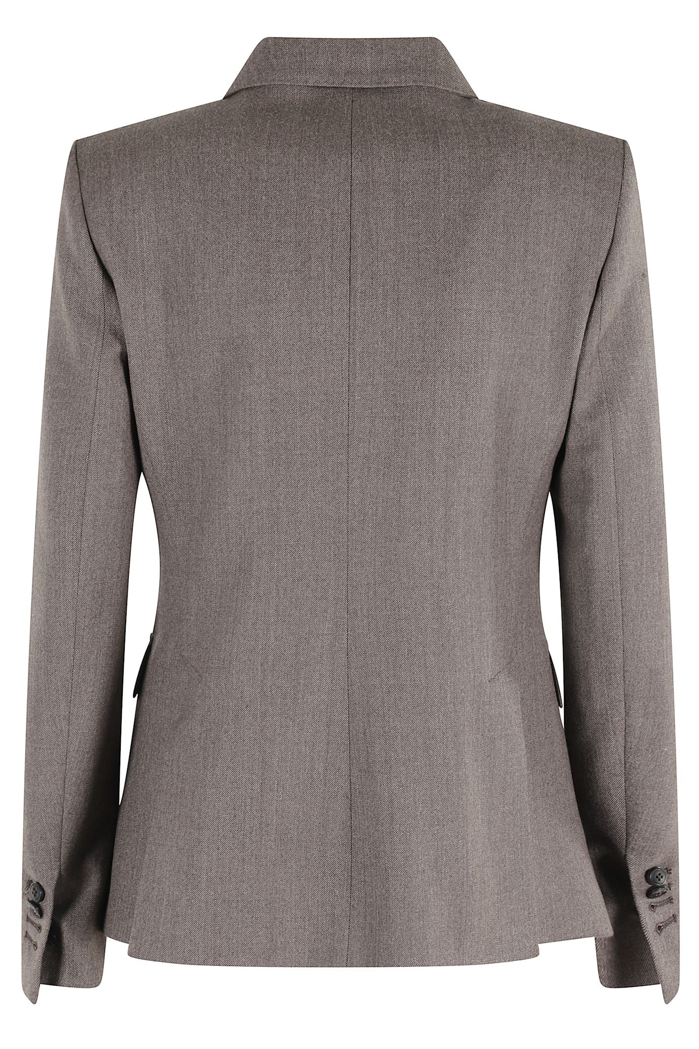 Kiltie Double-breasted Herringbone Jacket In Gray