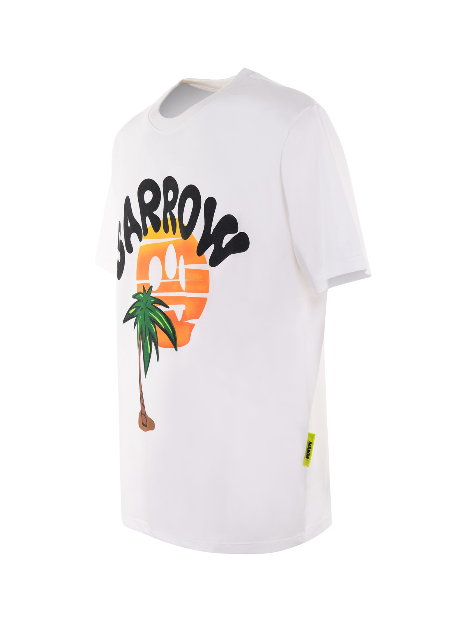 Shop Barrow Cotton T-shirt In Bianco