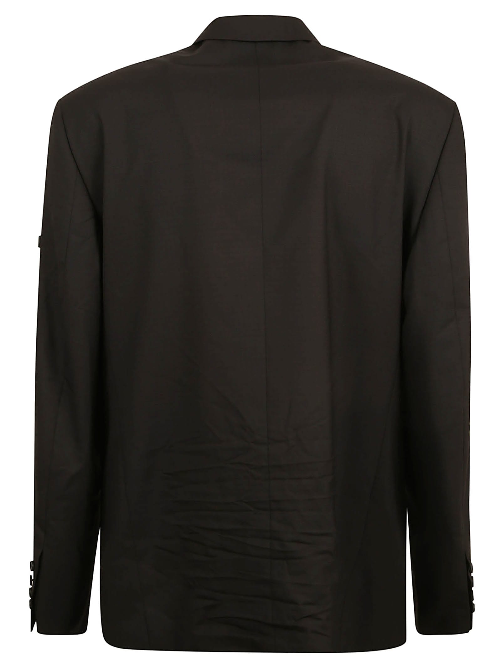 Shop Balenciaga Two-button Blazer In Black
