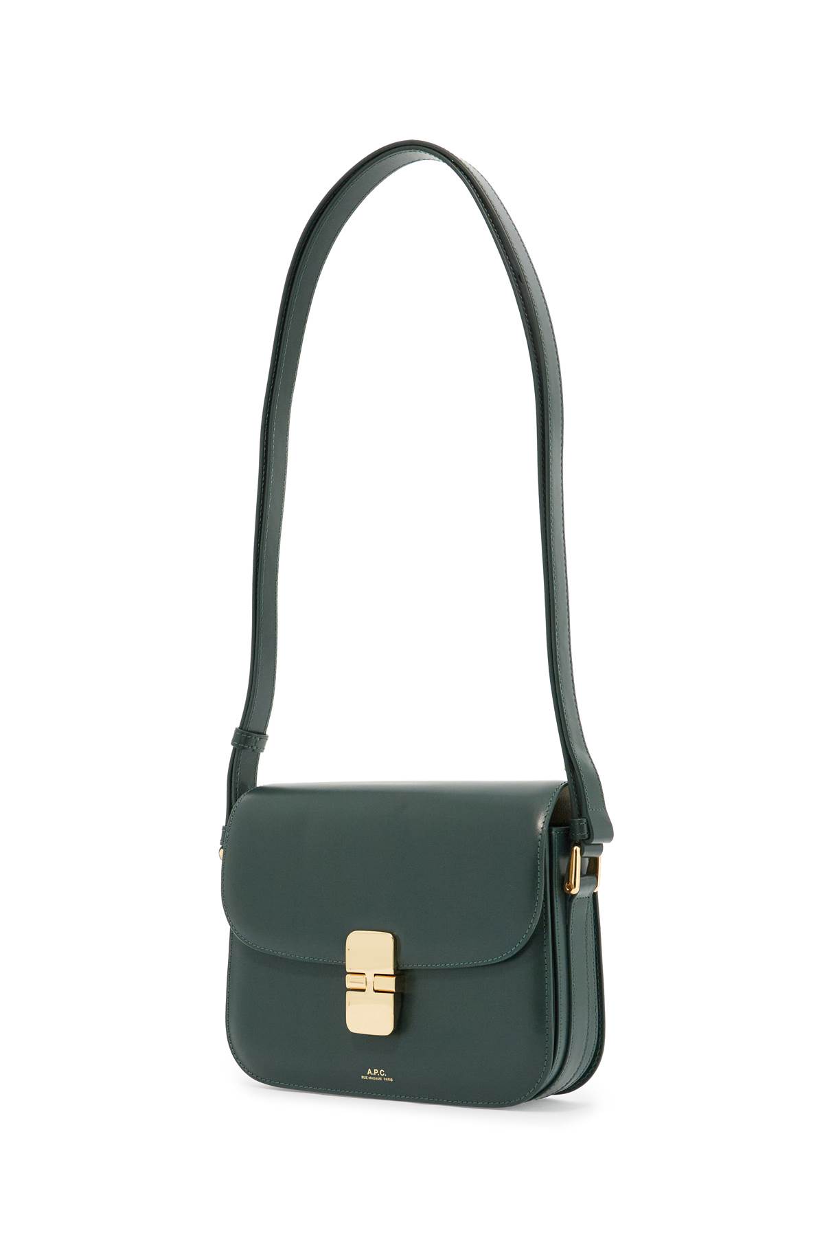 Shop Apc Grace Small Shoulder Bag In Vert Fonce (green)