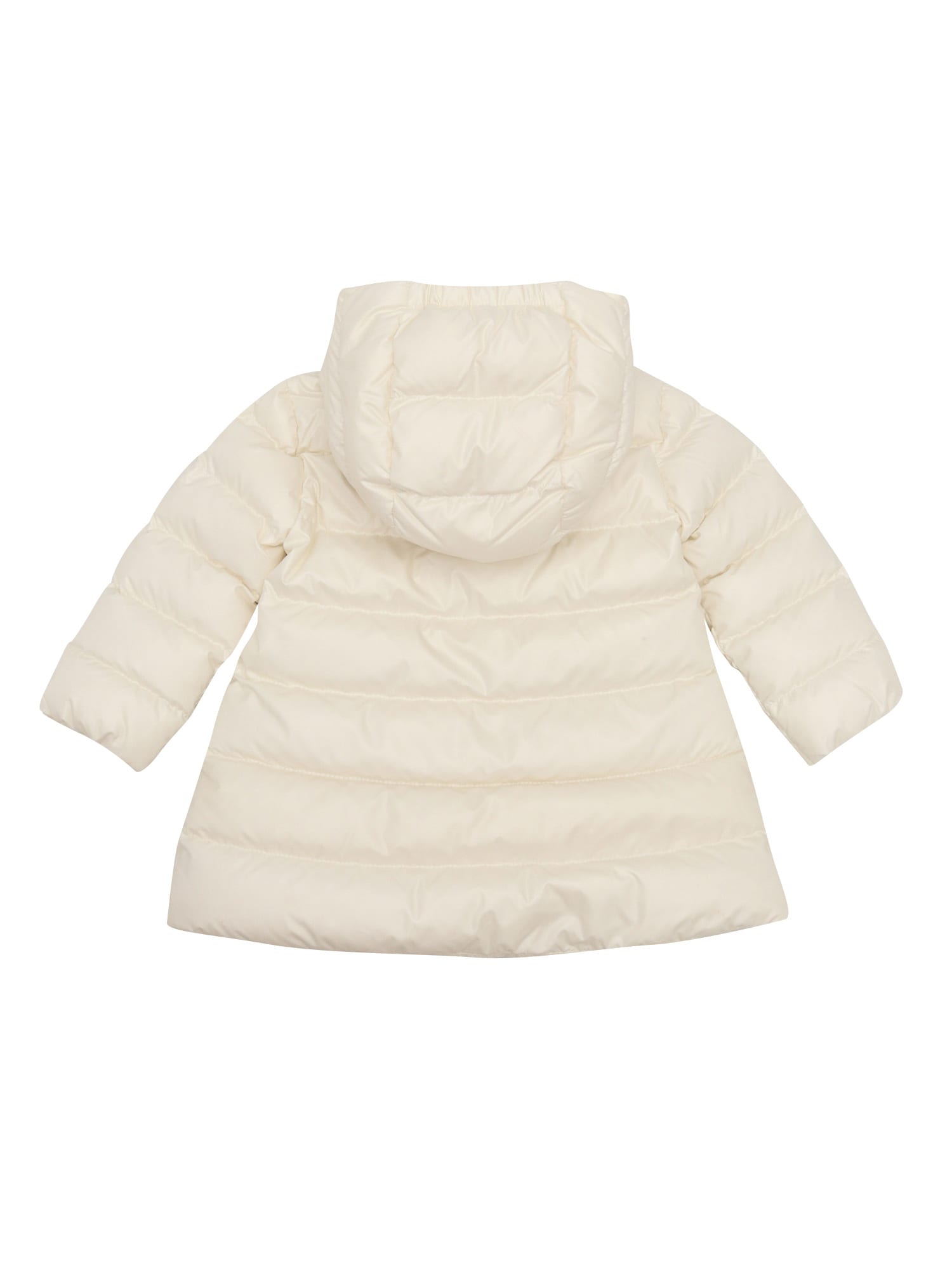 Moncler Ibida Long Coat In Beige