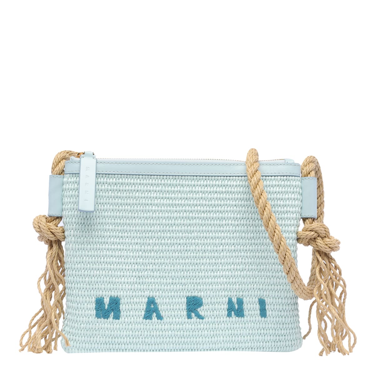 Shop Marni Marcel Summer Bag In Blue
