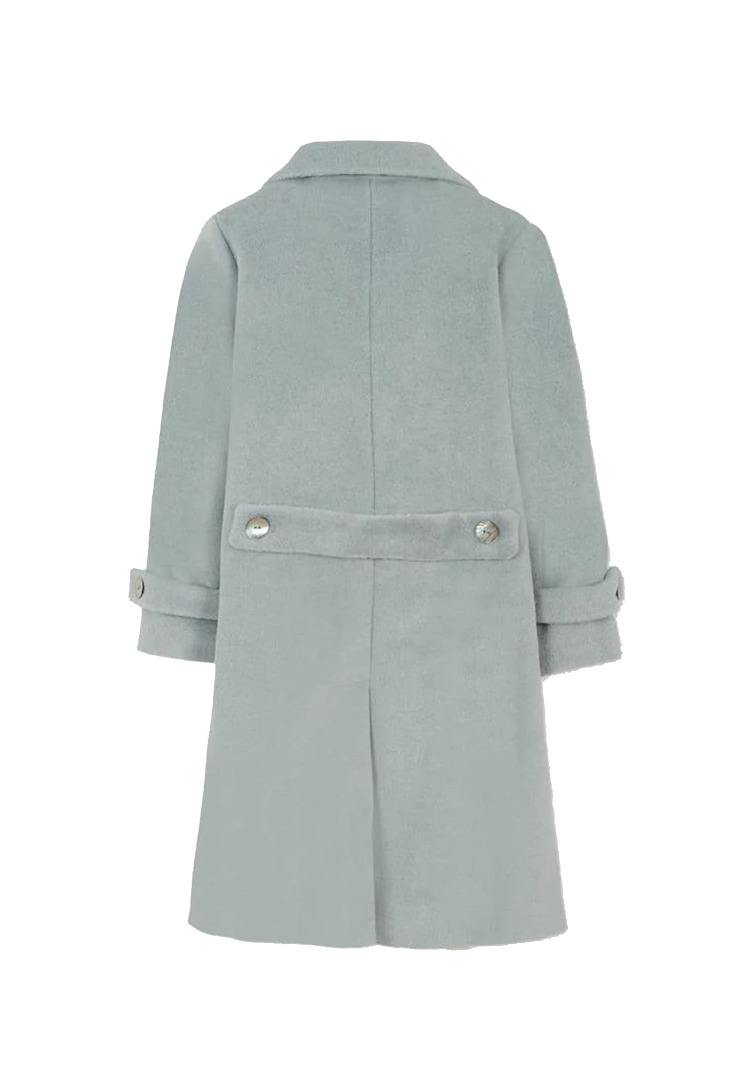 Caffe' D'orzo Grey Coat For Girl In Gray