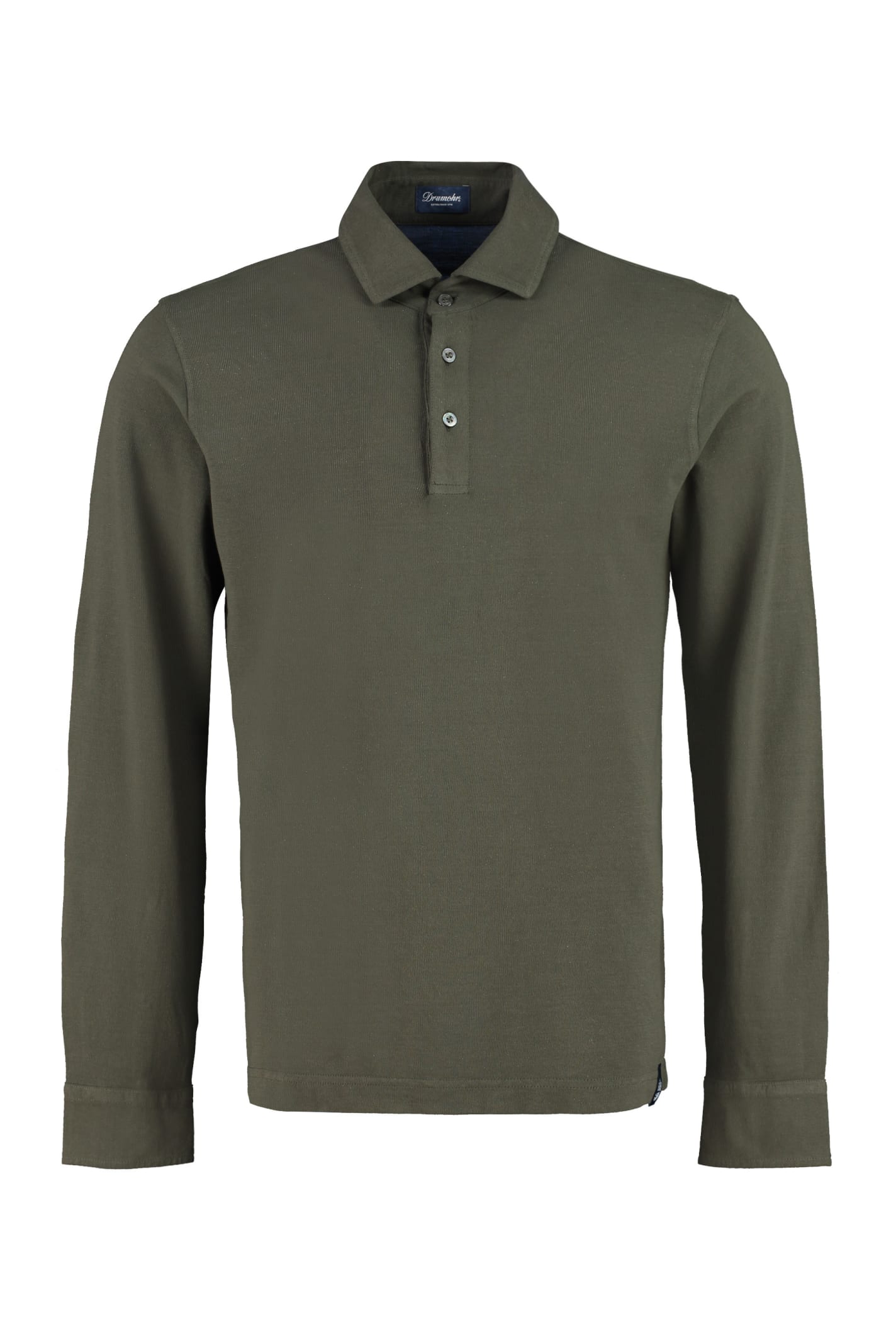 Drumohr Cotton Jersey Polo Shirt