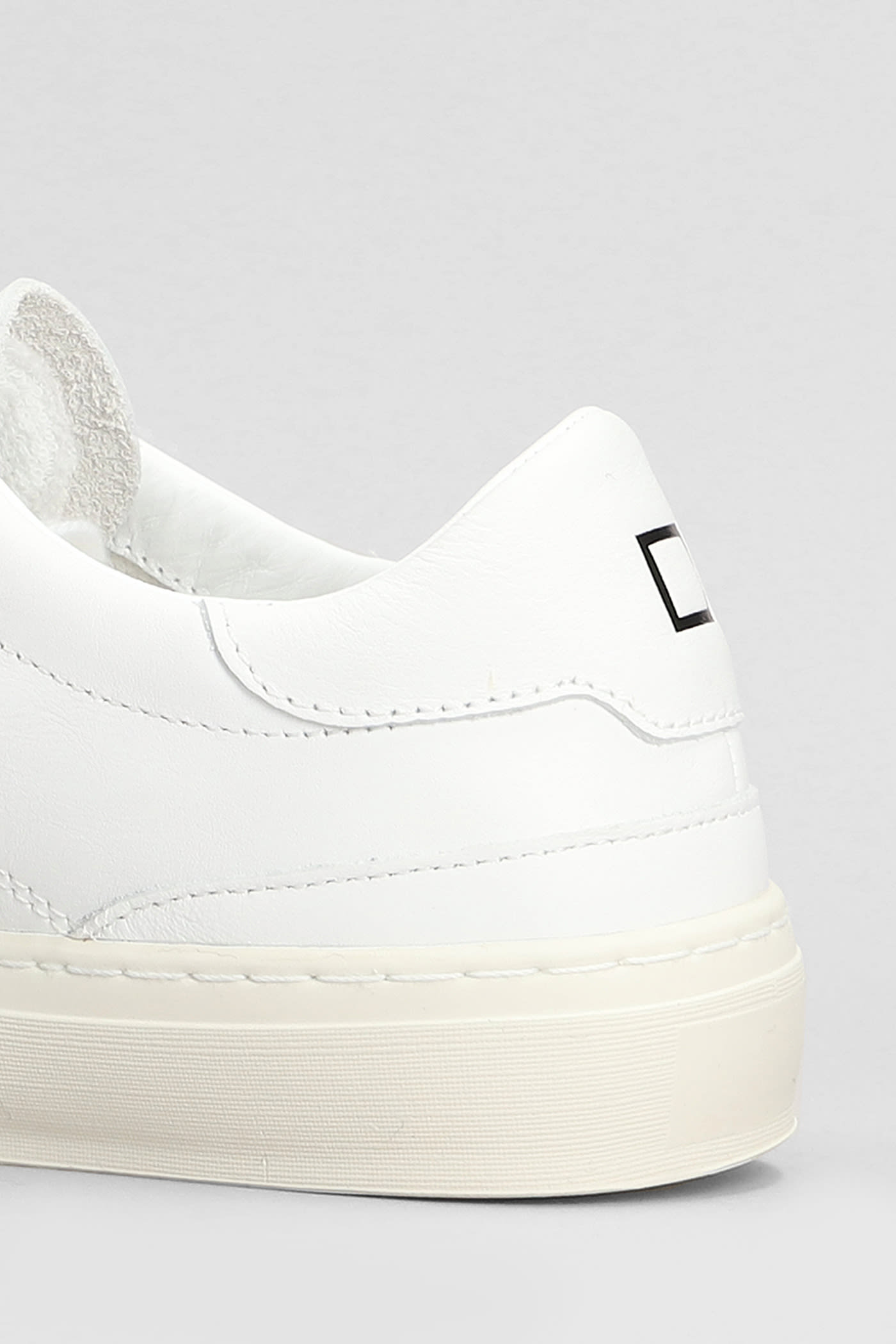 Shop Date Sonica Sneakers In White Leather