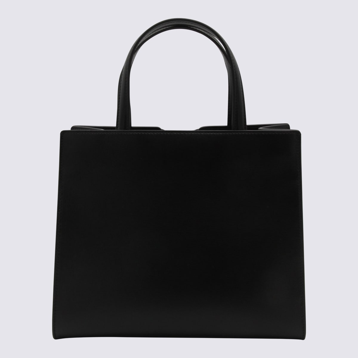 Black Leather Vara Tote Bag
