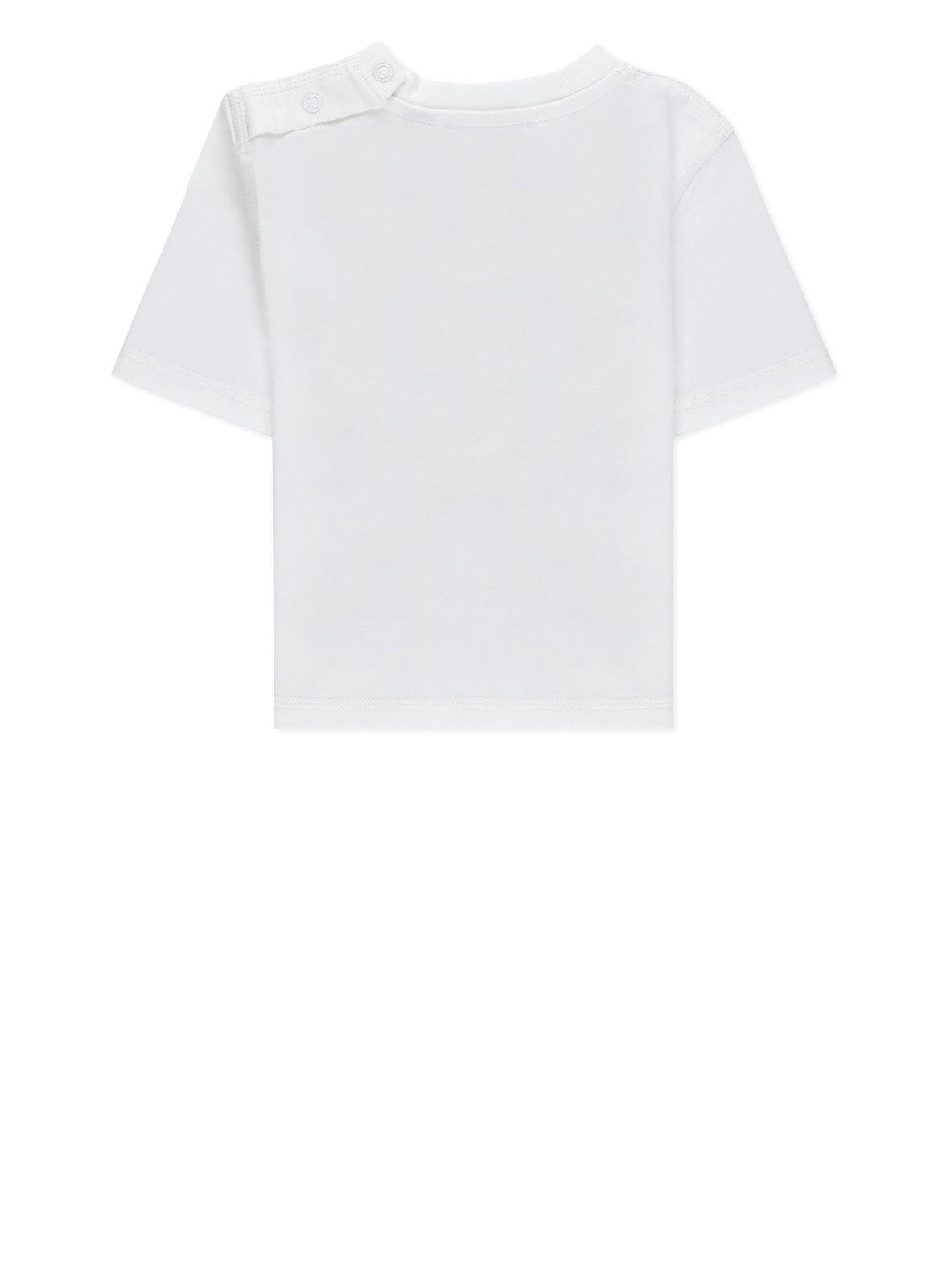 Burberry White T-shirt For Babykids With Thomas Bear In White
