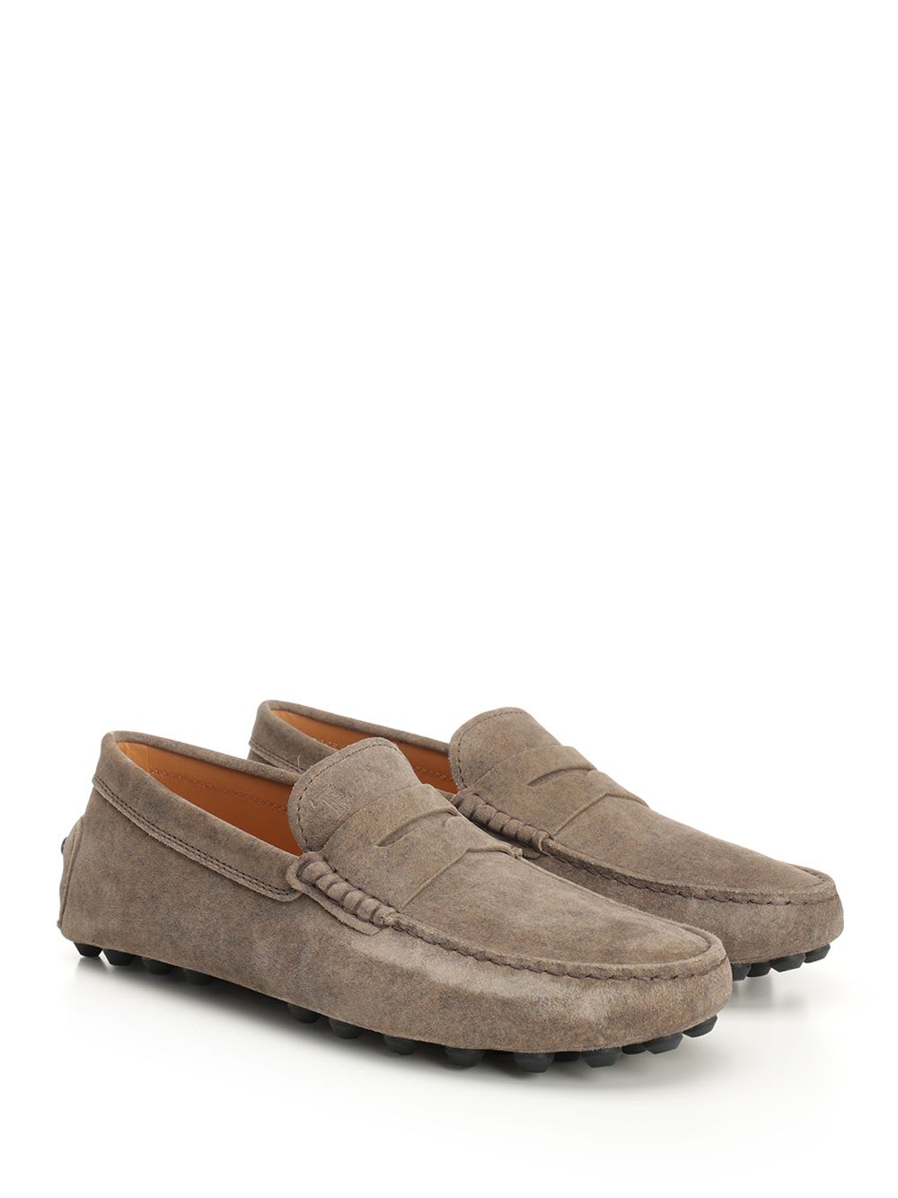 Tod's Mocassino Gommino Macro 52k Loafers Brown In Brown