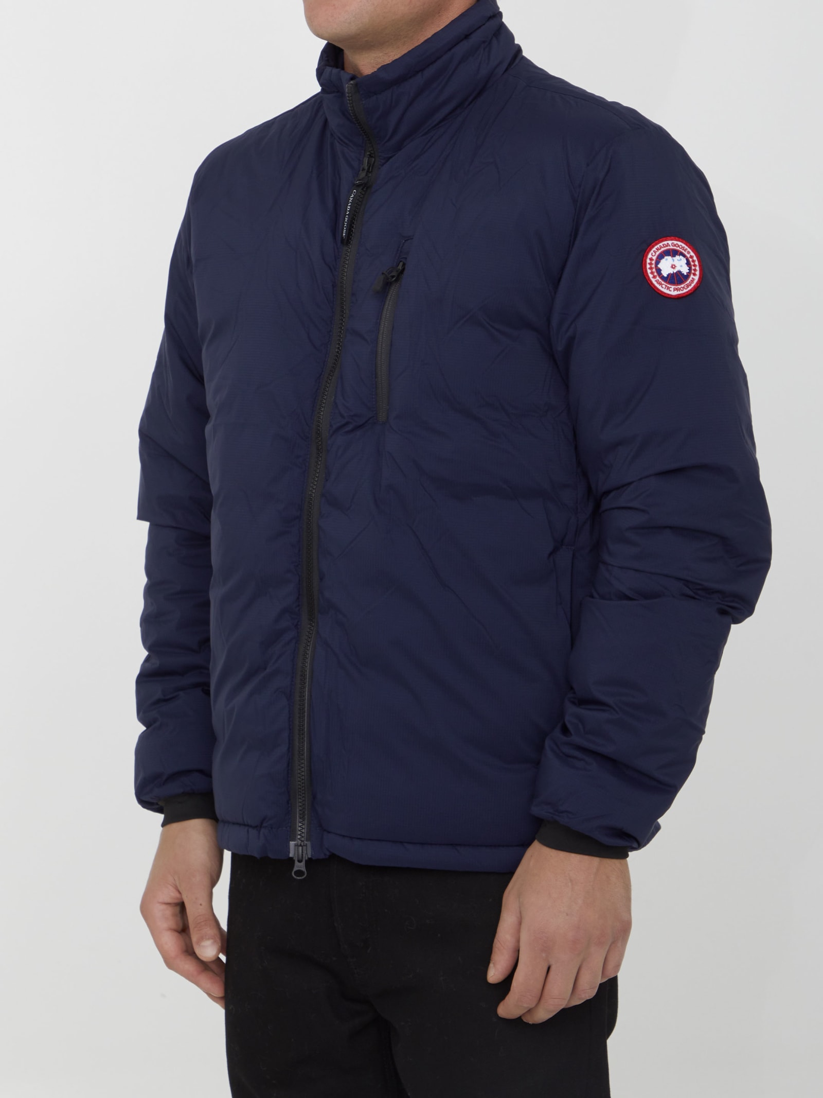 Shop Canada Goose Lodge Jacket In Blue