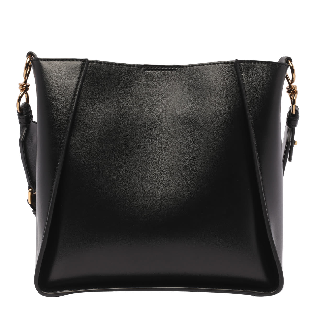 Stella Mccartney Stella Logo Crossbody Bag In Black
