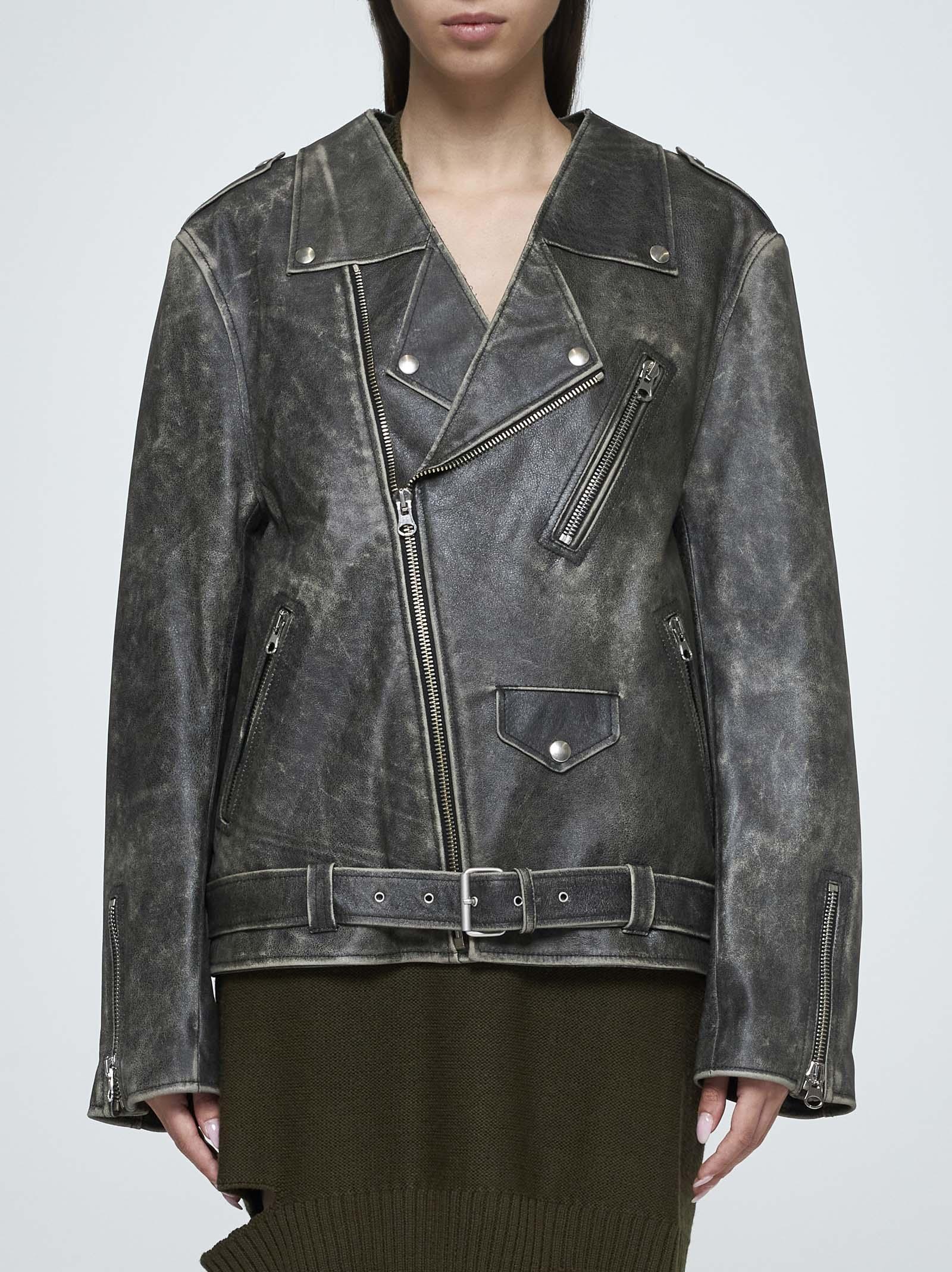 Shop Mm6 Maison Margiela High-neck Mid-length Coat In Black