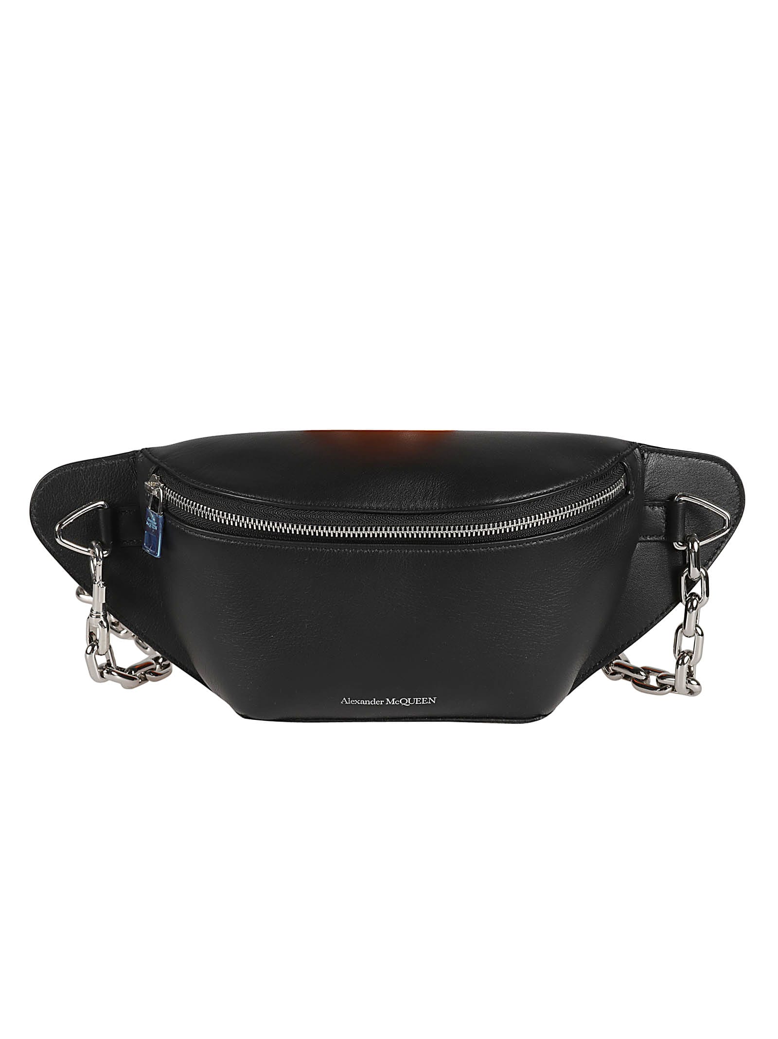 Alexander Mcqueen Chain Strap Belt Bag In Black