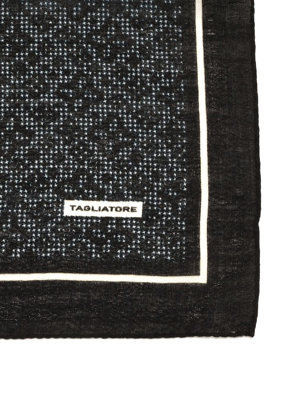 Shop Tagliatore Wool Scarf In Black