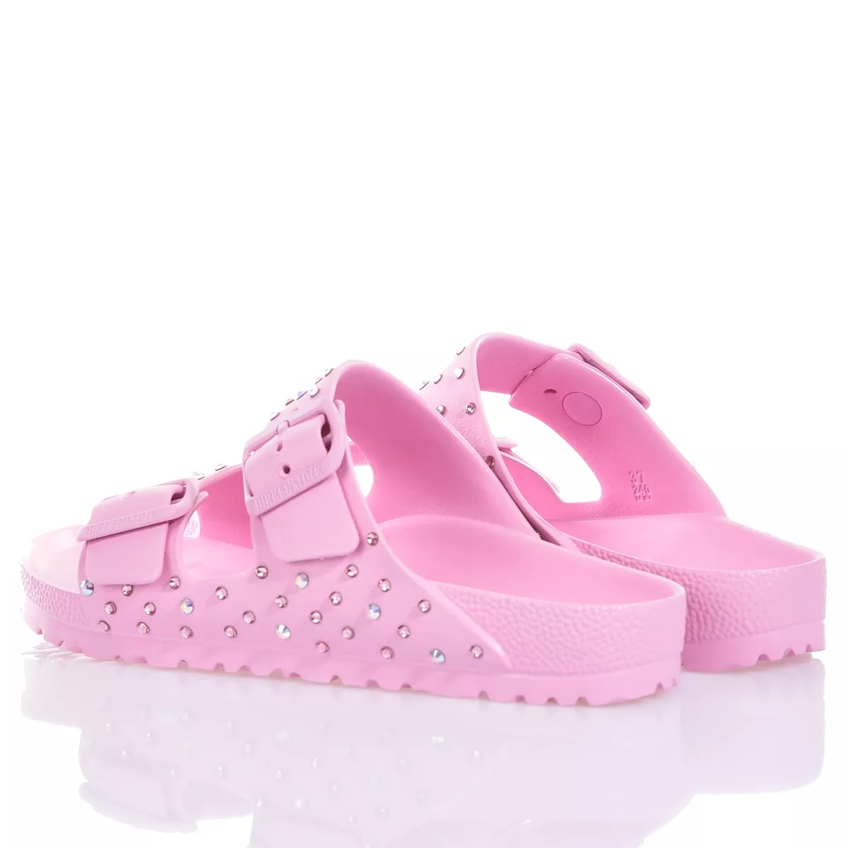 Shop Mimanera Birkenstock Arizona Pink Swarovski