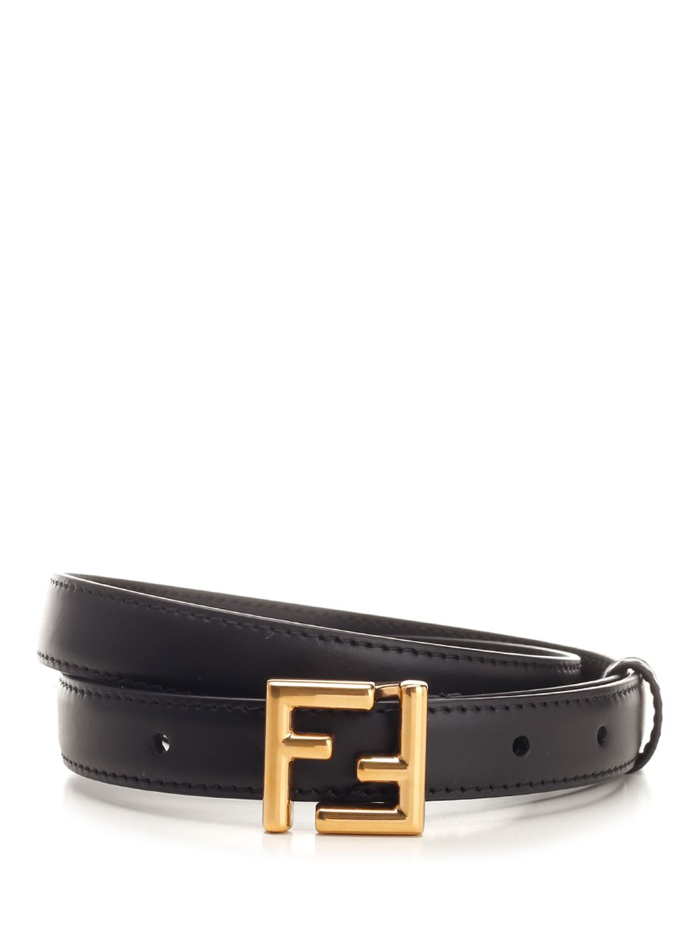 Shop Fendi Belt 2 Cm Vit.king Acc.p Miele Sc+oro Soft In Black