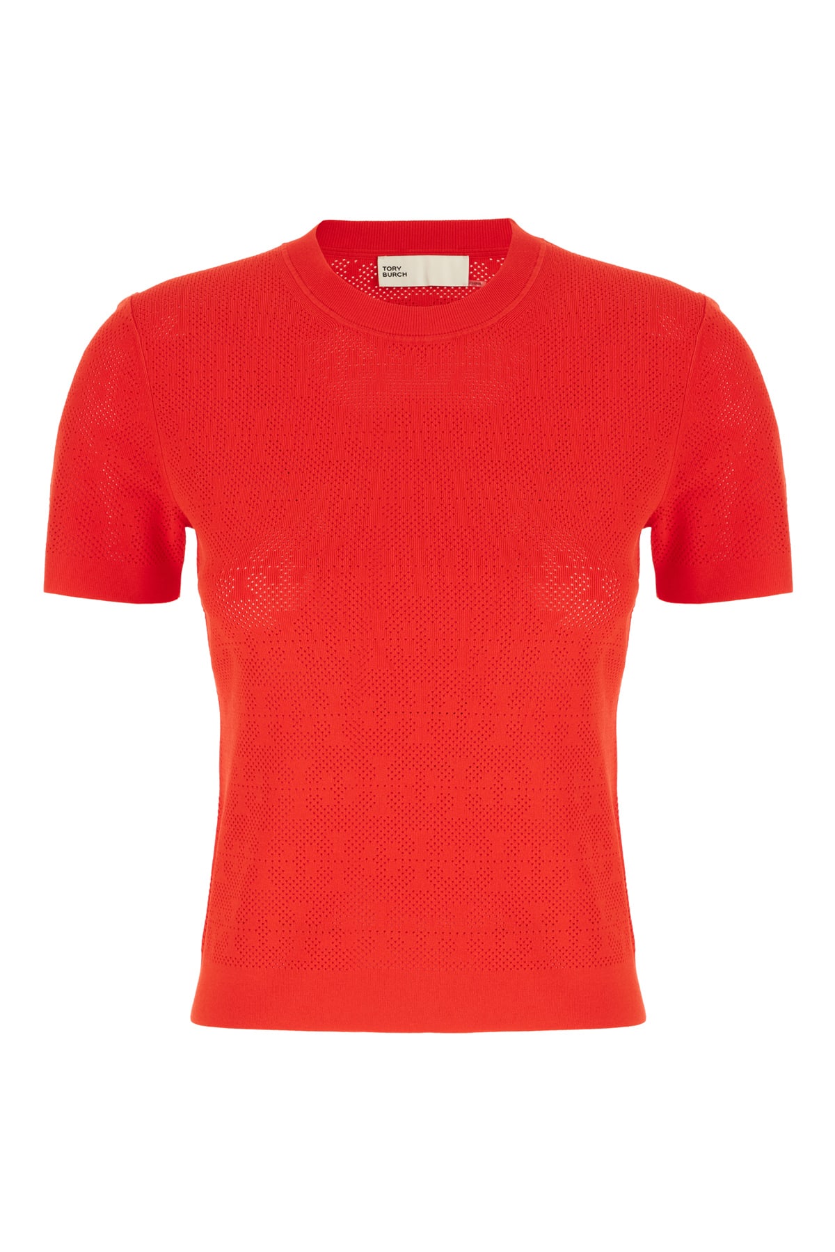 Red Viscose Blend Top