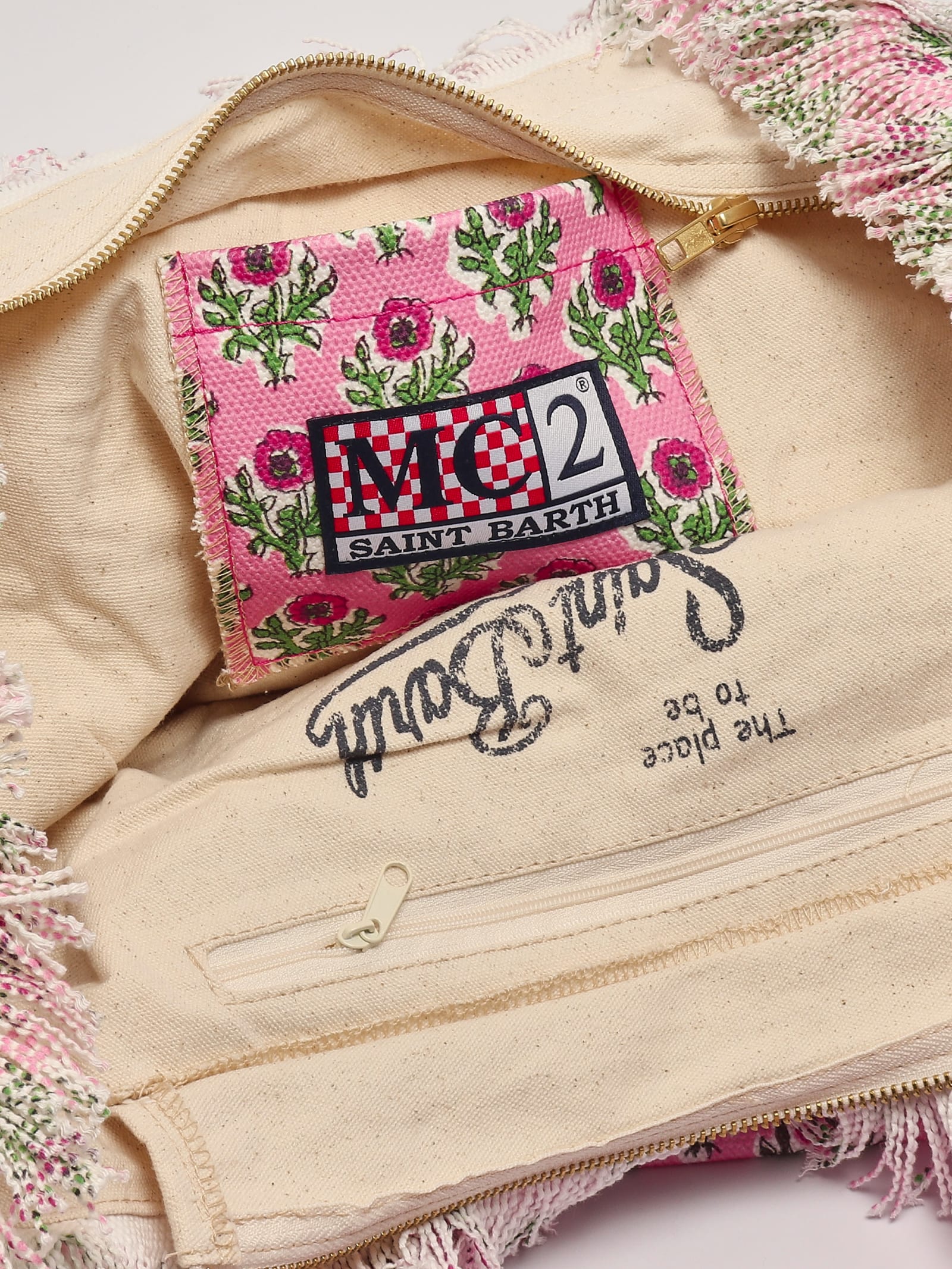 Shop Mc2 Saint Barth Vanity Shoulder Bag In Floreale