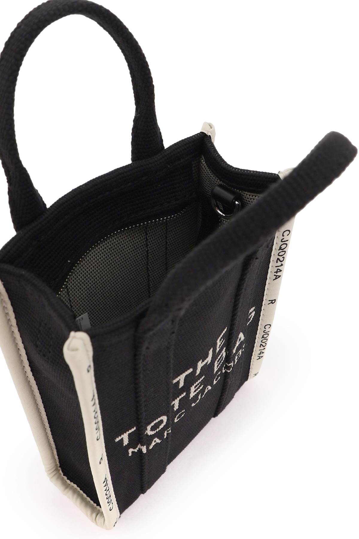 Marc Jacobs The Jacquard Mini Tote Bag In Black