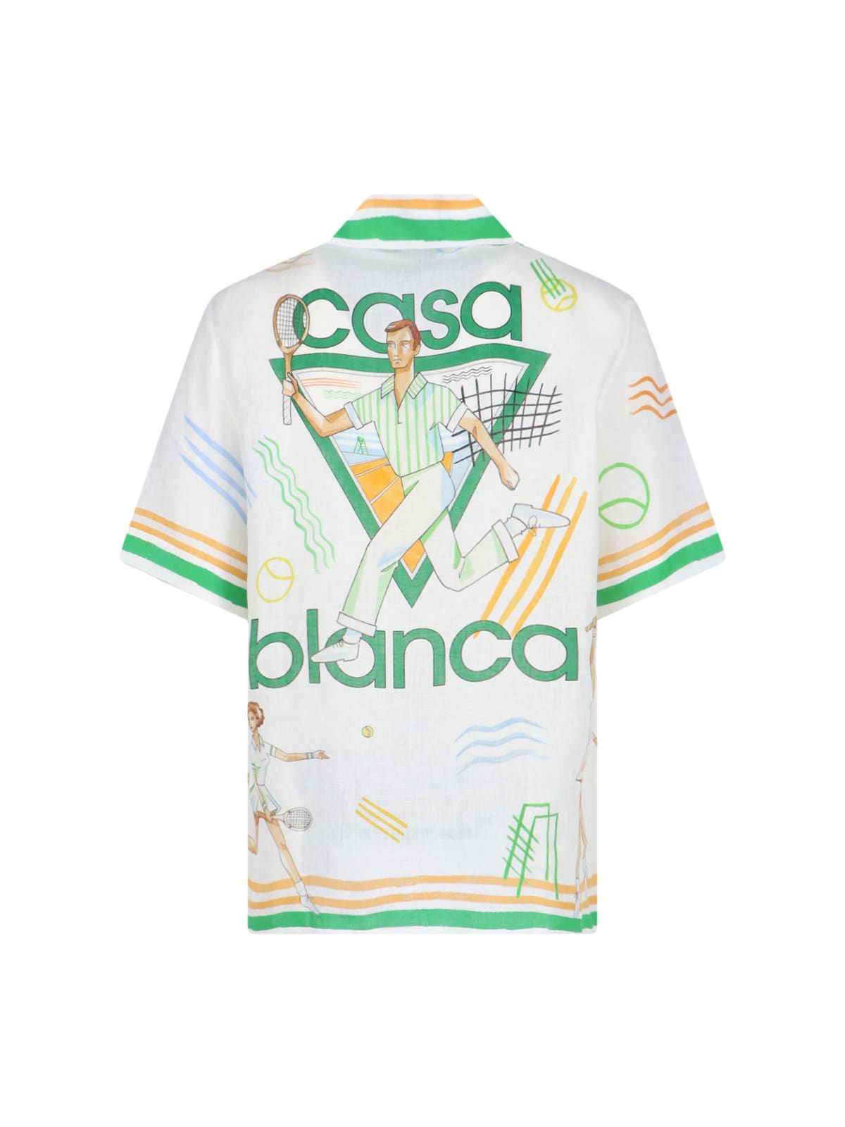 Shop Casablanca Tennis Play Icon Shirt In White