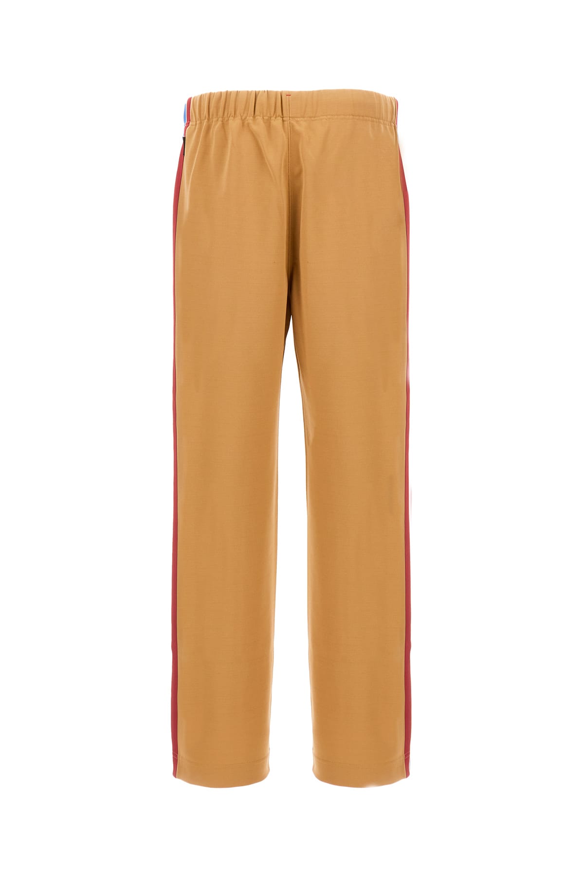 Shop Moncler Camel Polyester Blend Joggers In 248