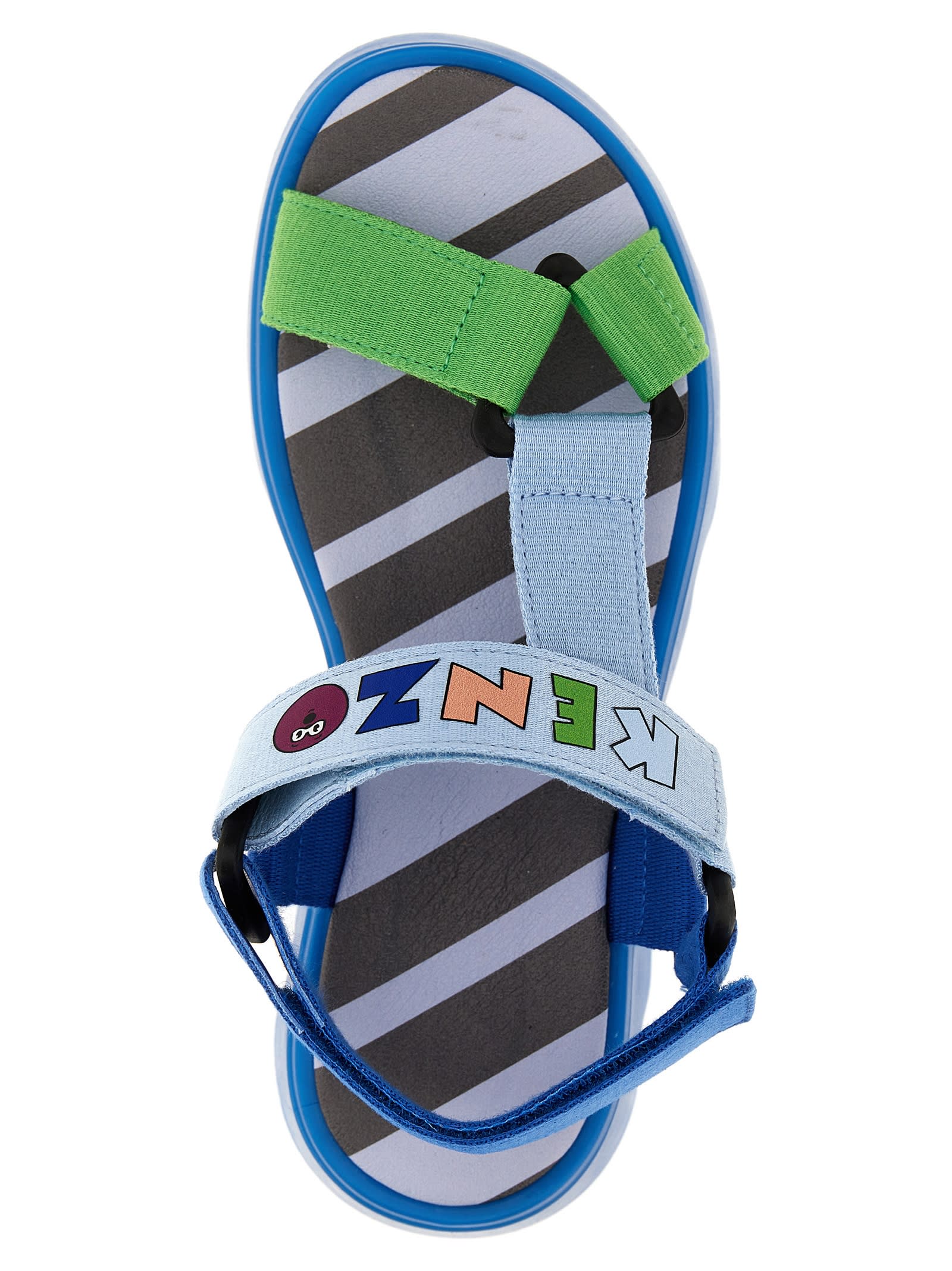 Kenzo Logo Band Sandals In Multicolor