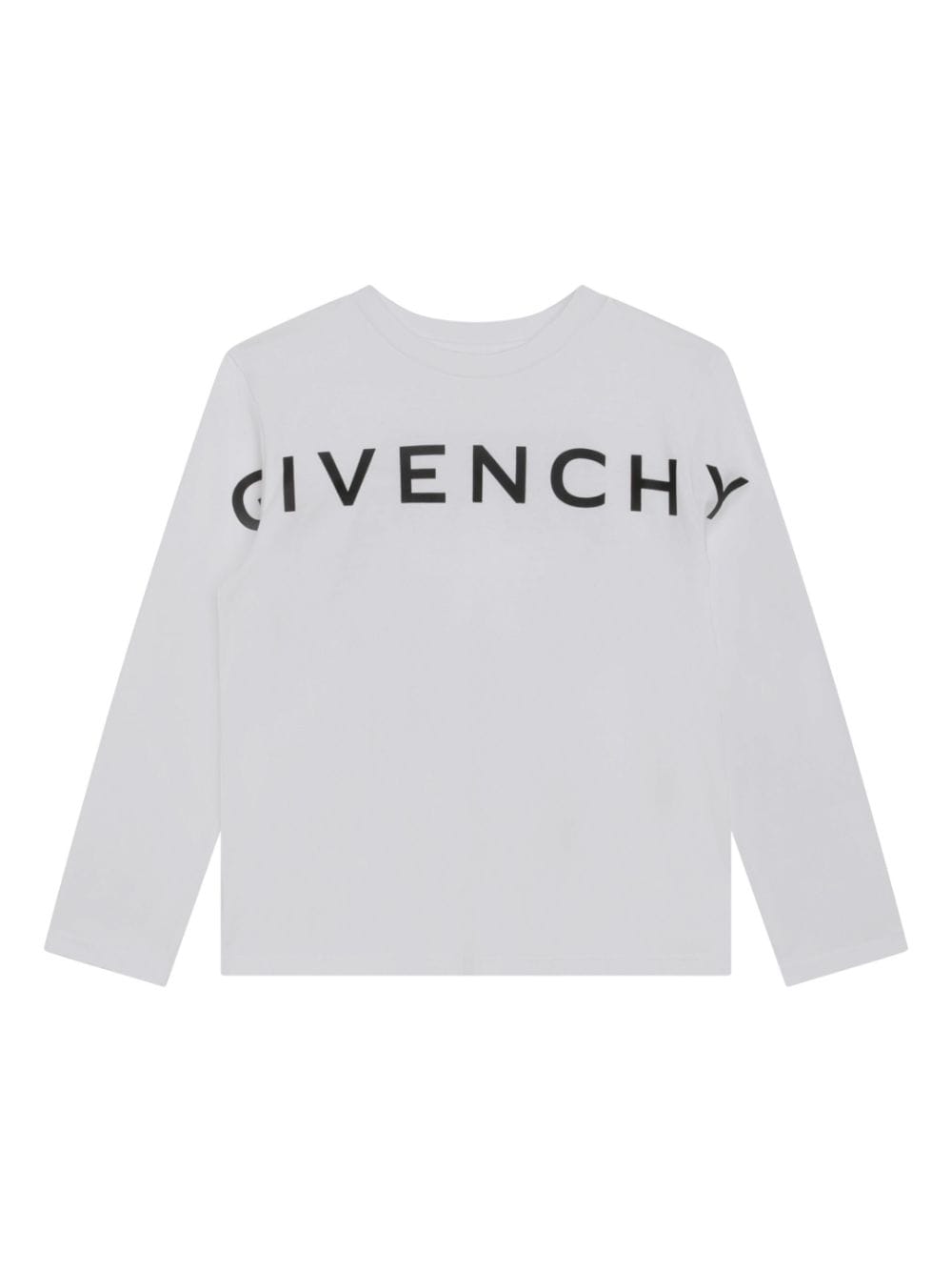 Shop Givenchy T-shirt Bianca In Jersey Di Cotone Bambino In Bianco