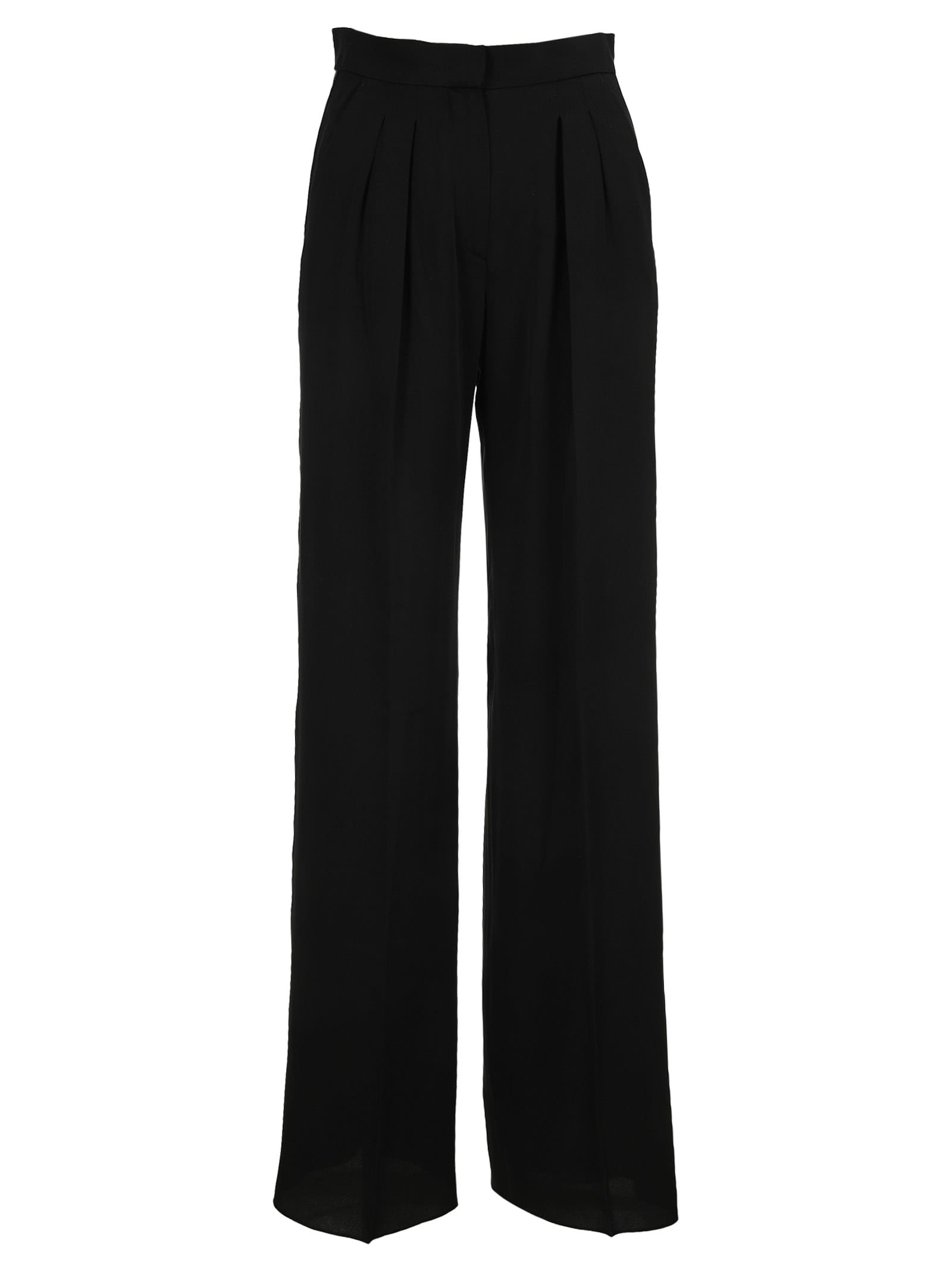 Max Mara High Waisted Contrasting Trim Trousers