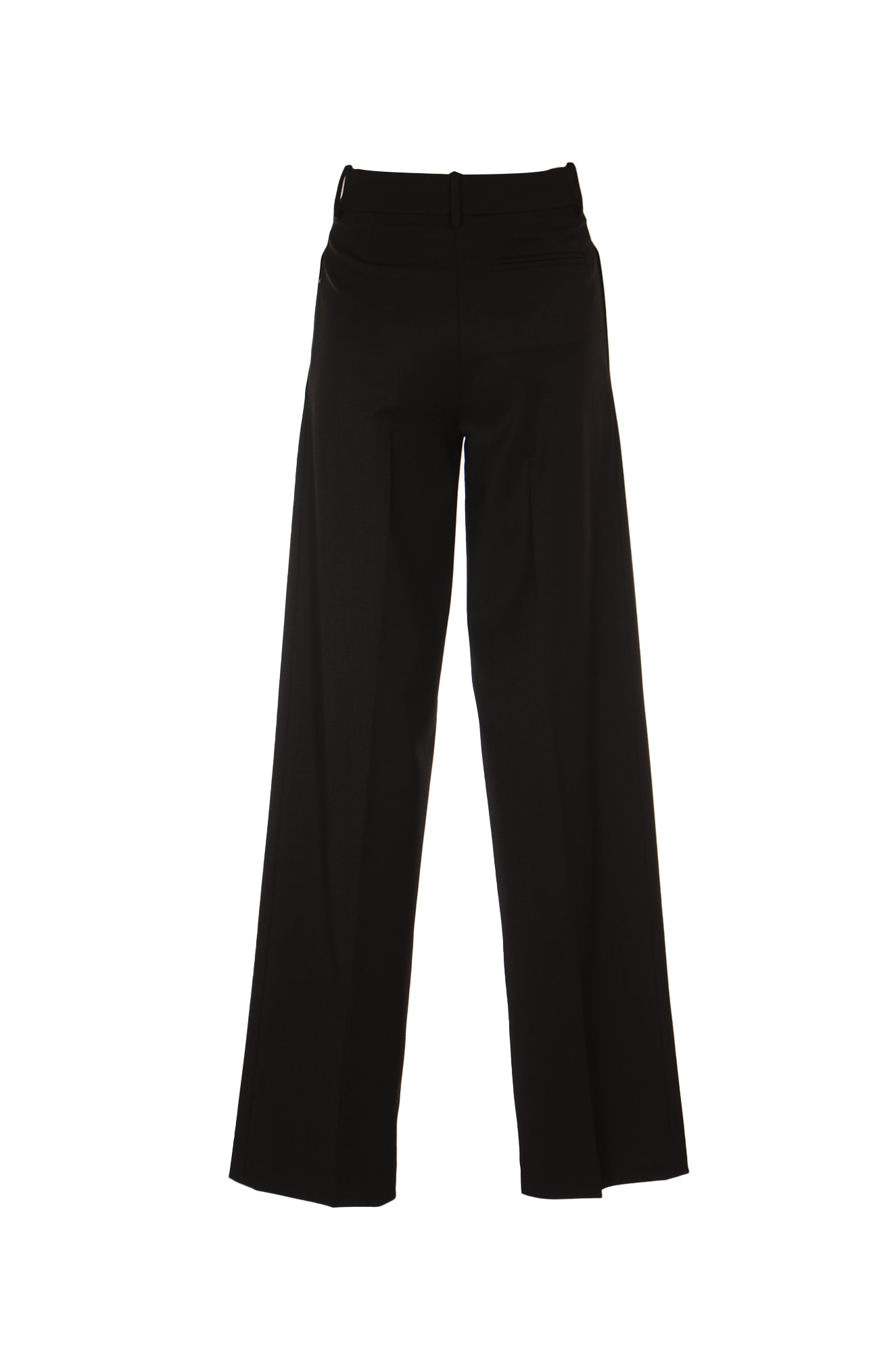 Shop Federica Tosi Straight Trousers In Black