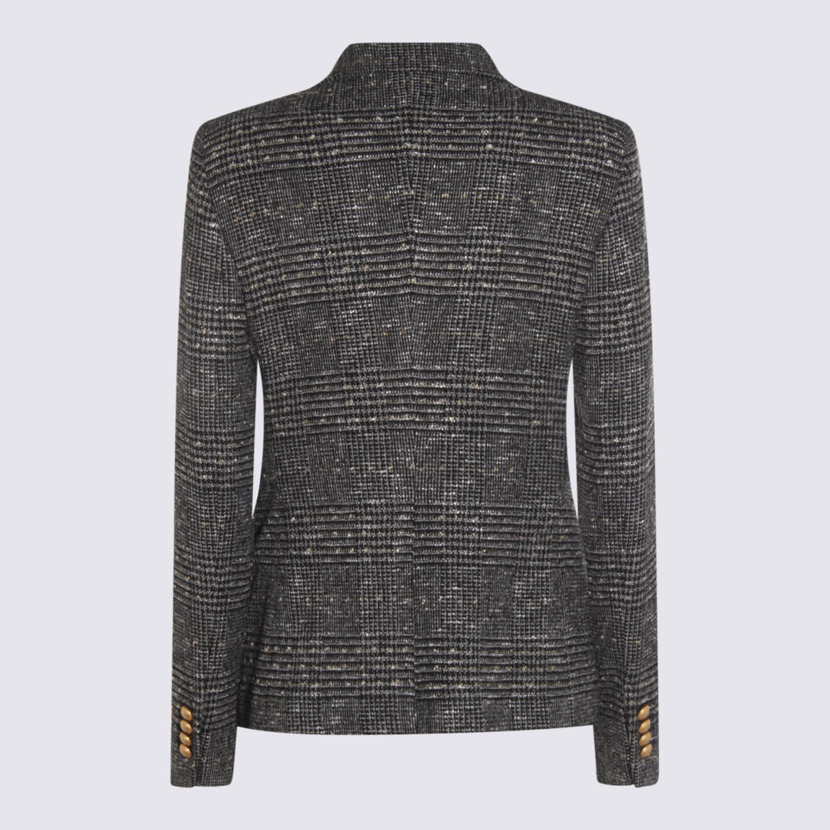 Tagliatore Structured Double-breasted Blazer Button Detailing In Gray