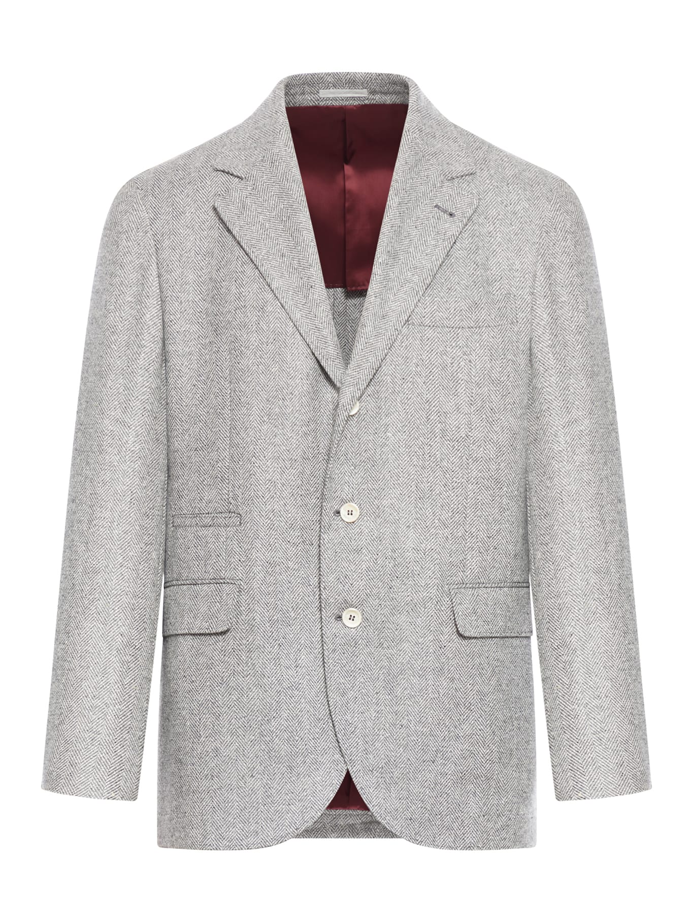 Shop Brunello Cucinelli Suit-type Jacket In Light Grey