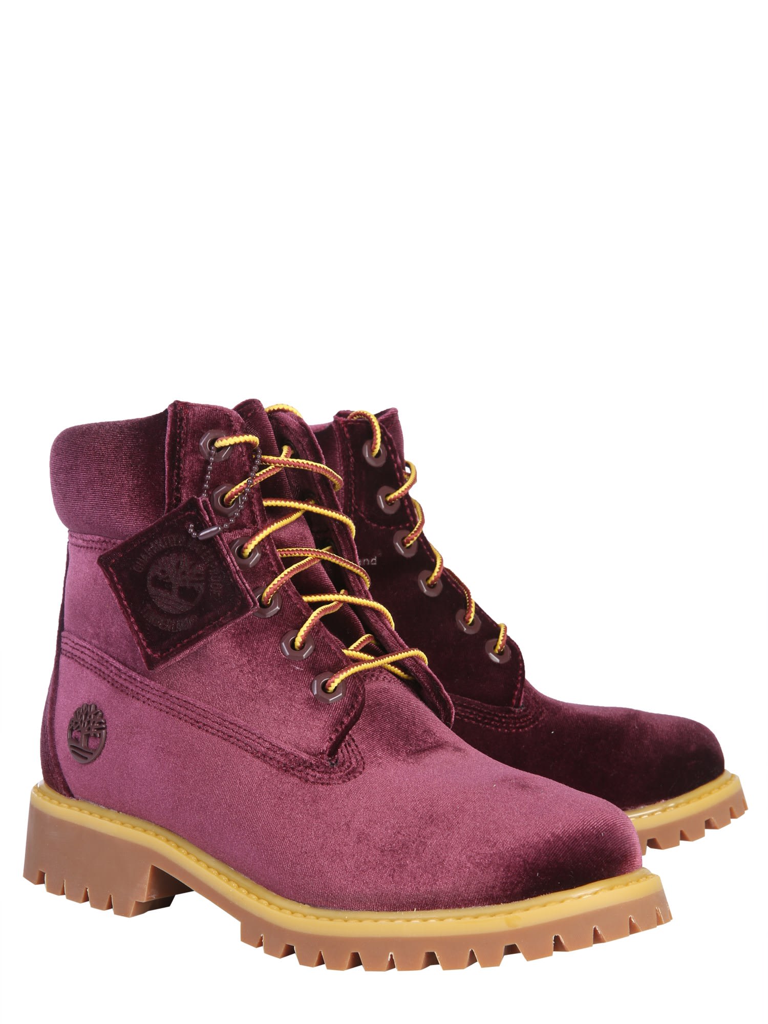 Off-White Off-White Timberland Maroon Boots - BORDEAUX - 10776114 | italist
