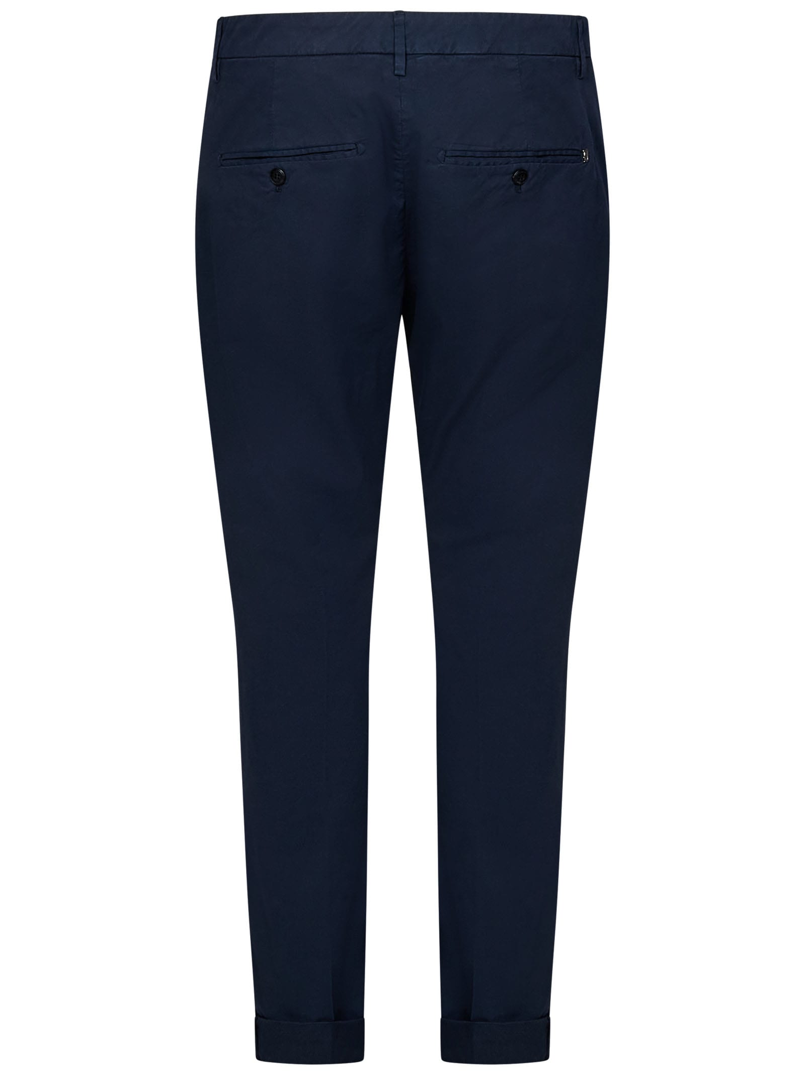 Shop Dondup Gaubert Trousers In Blu Inchiostro