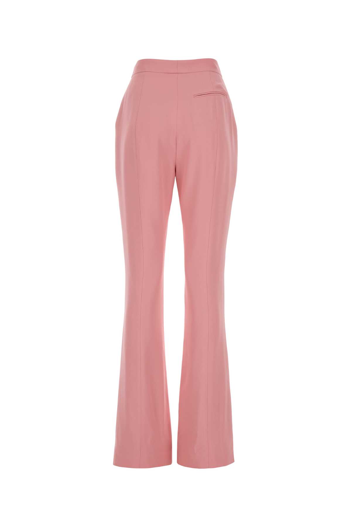 Shop Alexander Mcqueen Pink Crepe Cigarette Pant In Cherryblossompink