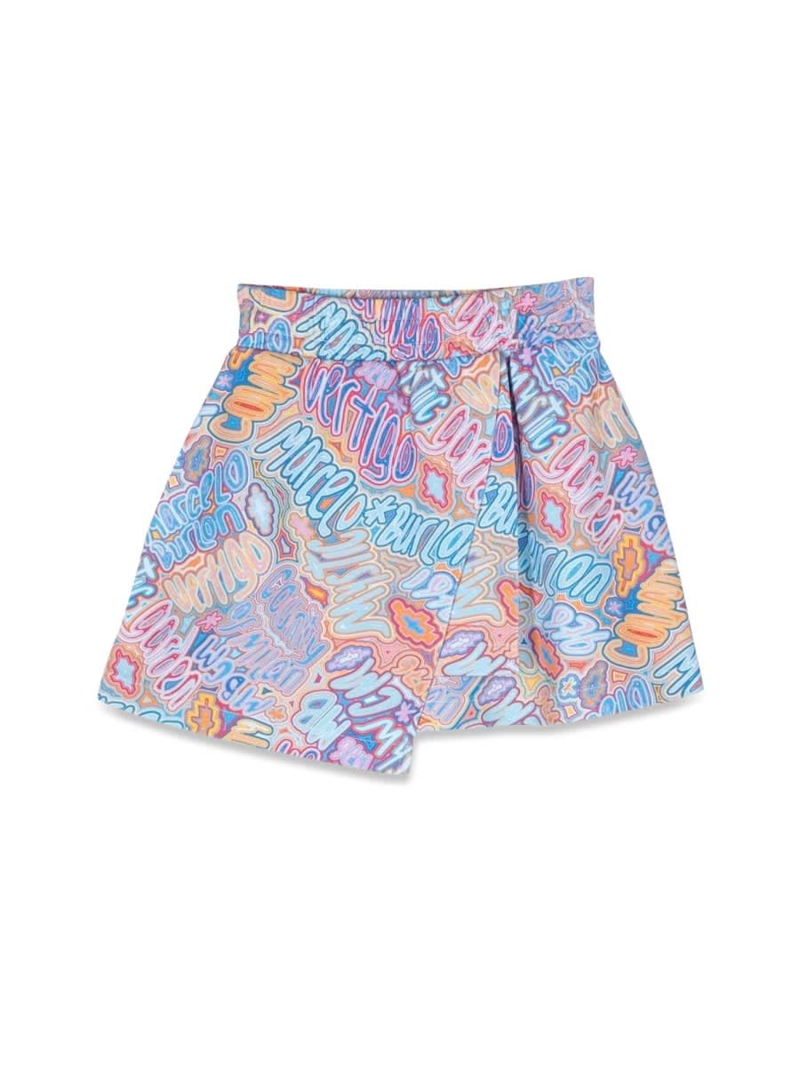 MARCELO BURLON COUNTY OF MILAN PANEL SWEATSKIRT