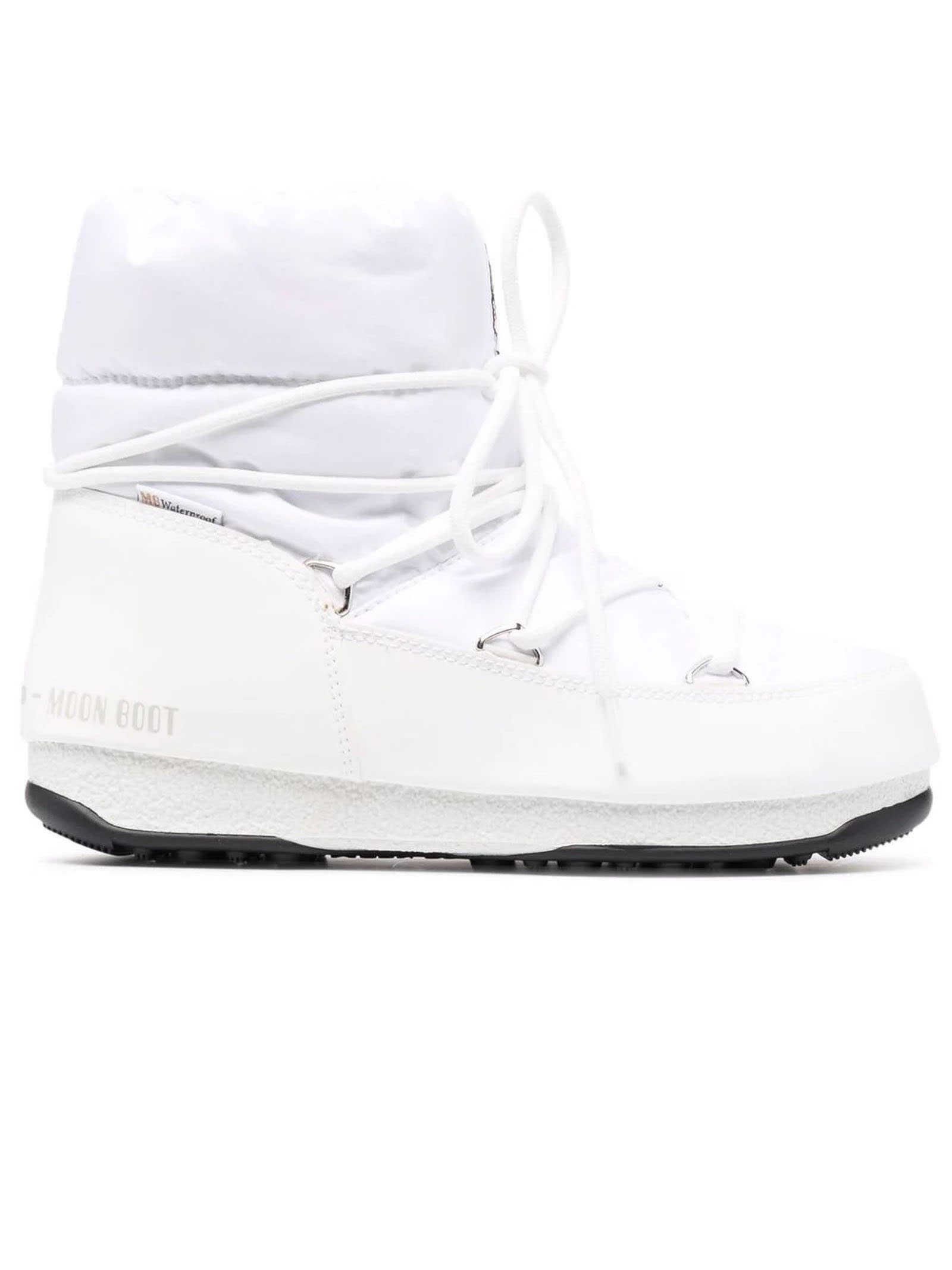 Moon Boot Protecht Low White Nylon Boots