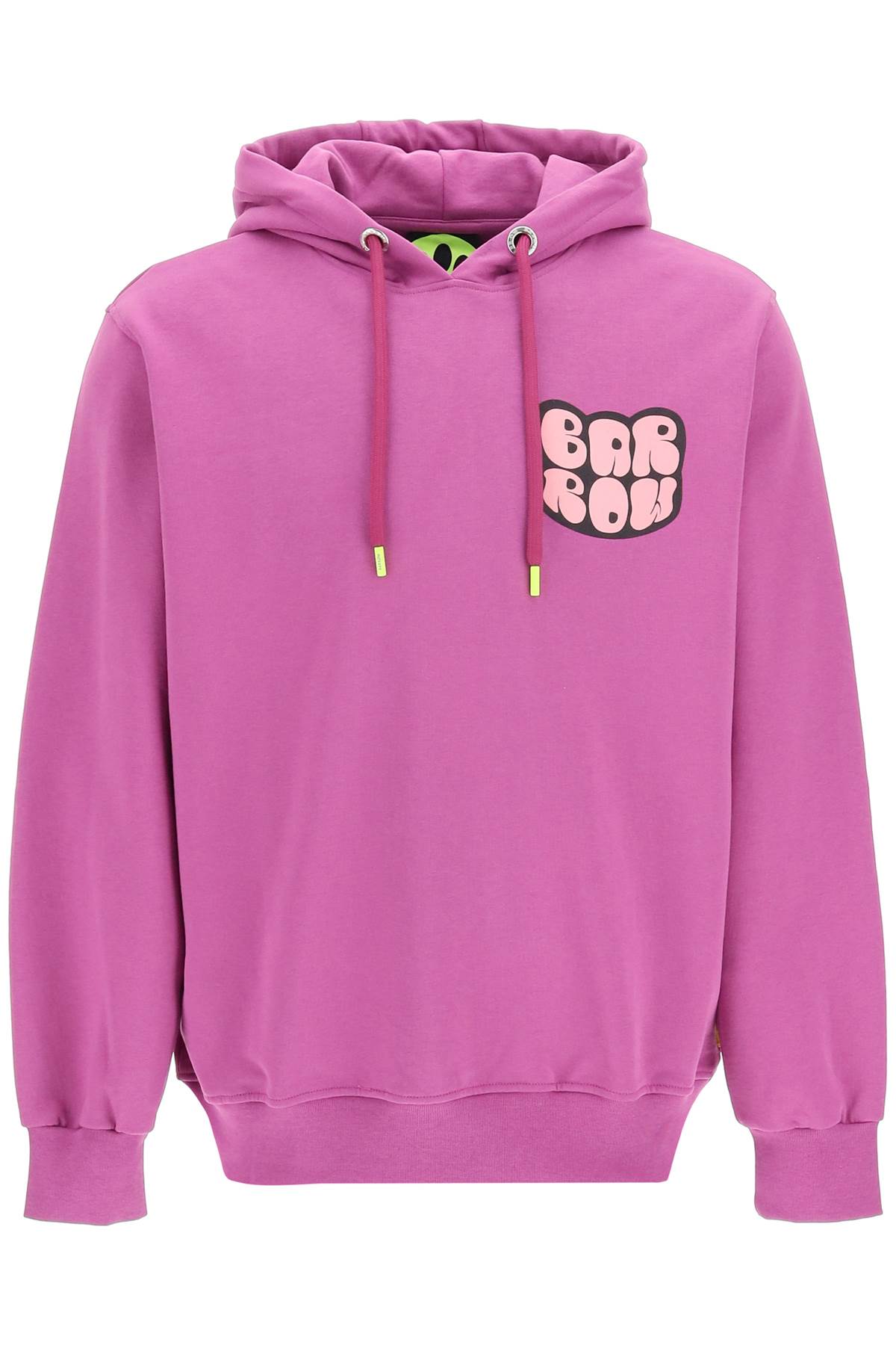 BARROW HOODIE WITH FLOCKED LOGO AND BACK PRINT