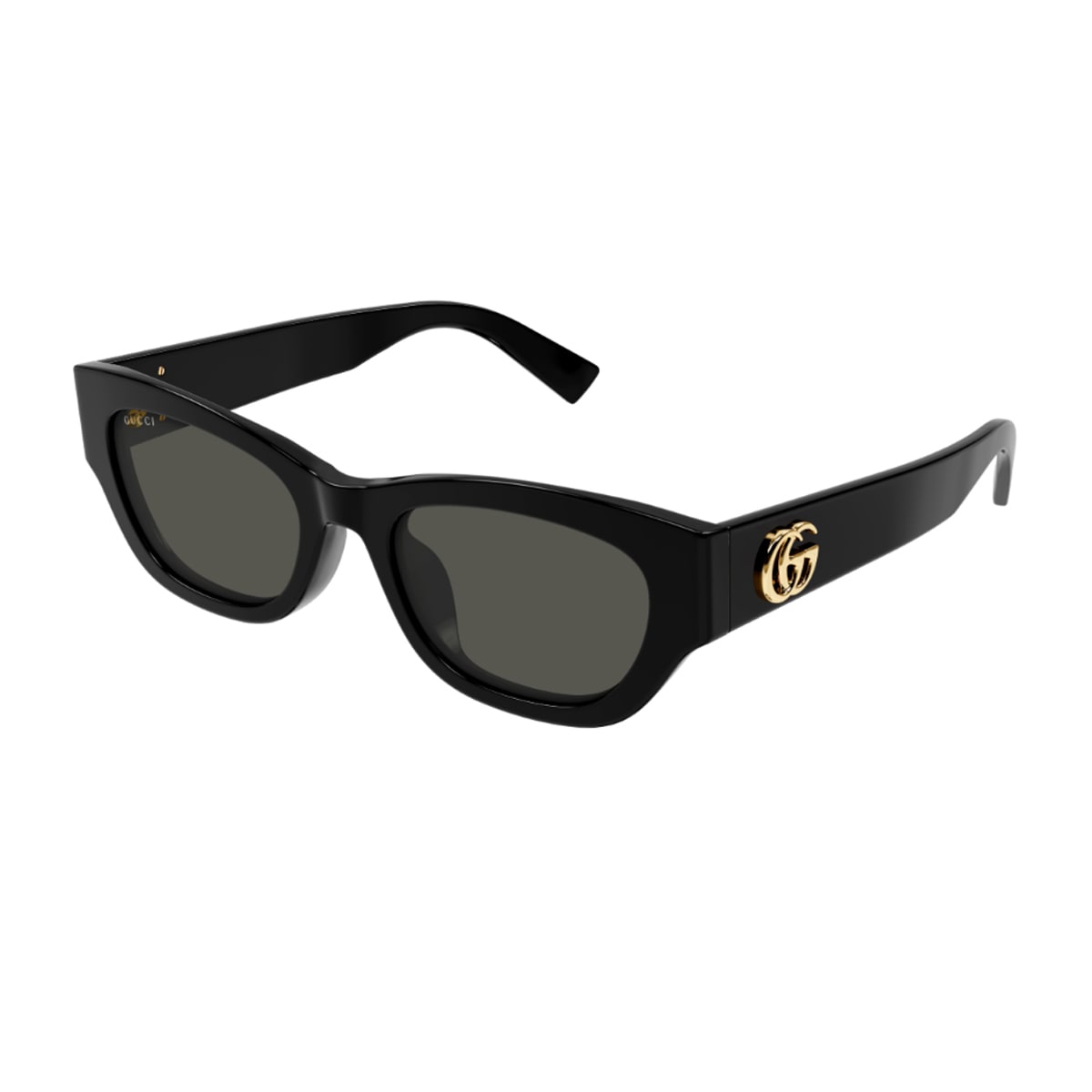 Gucci Gg Extruded 53mm Acetate Cat-eye Sunglasses In Black