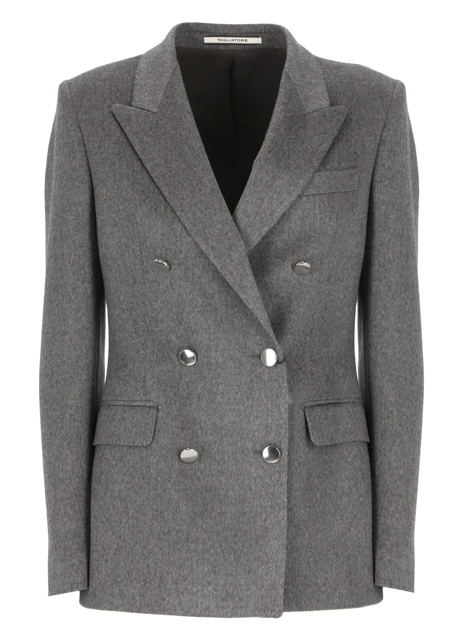 Shop Tagliatore Parigi Blazer In Grey