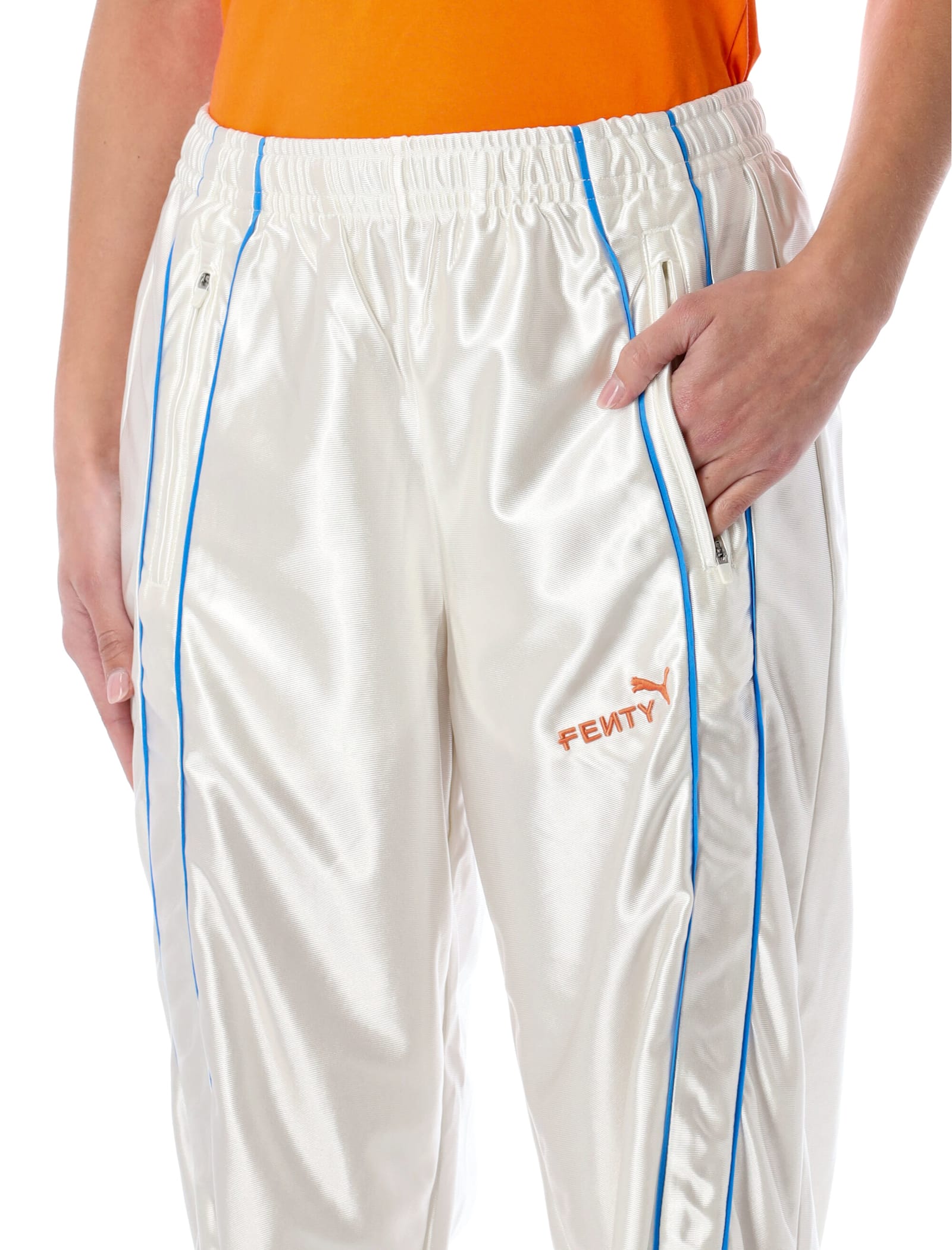 Fenty X Puma T7 Piping Track Pant In White