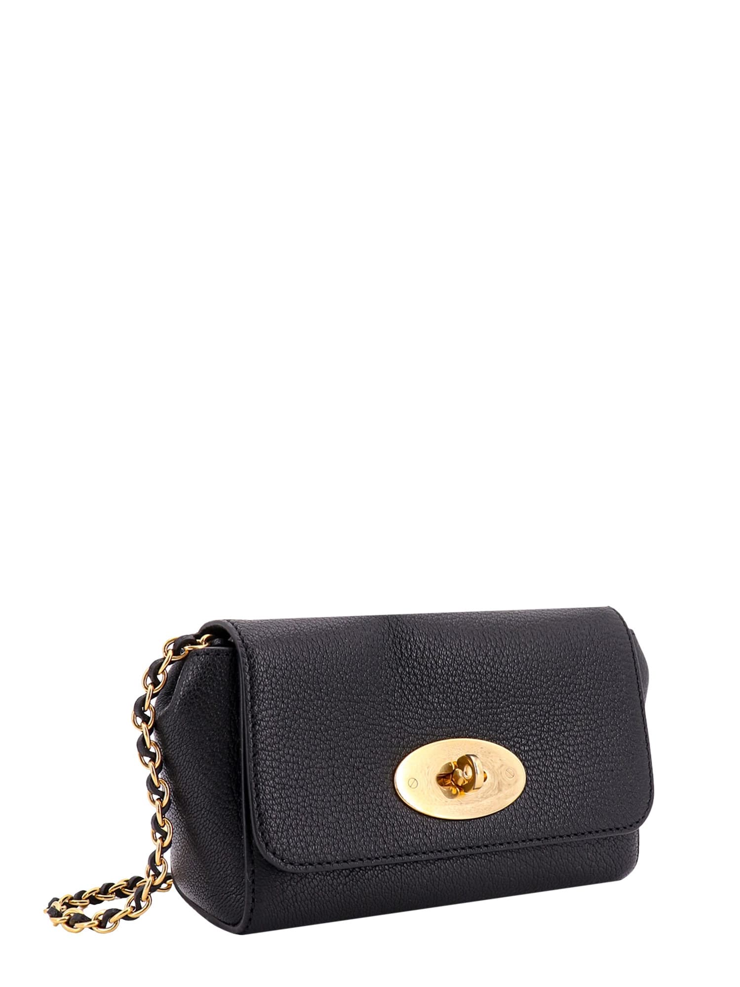 Shop Mulberry Mini Lily Shoulder Bag In Black