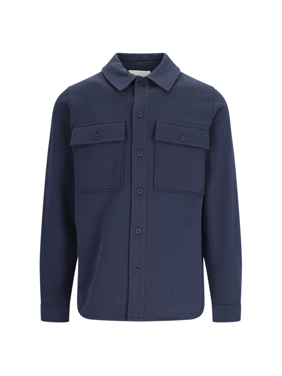 Shop Closed Utility Shirt Jacket In Blue