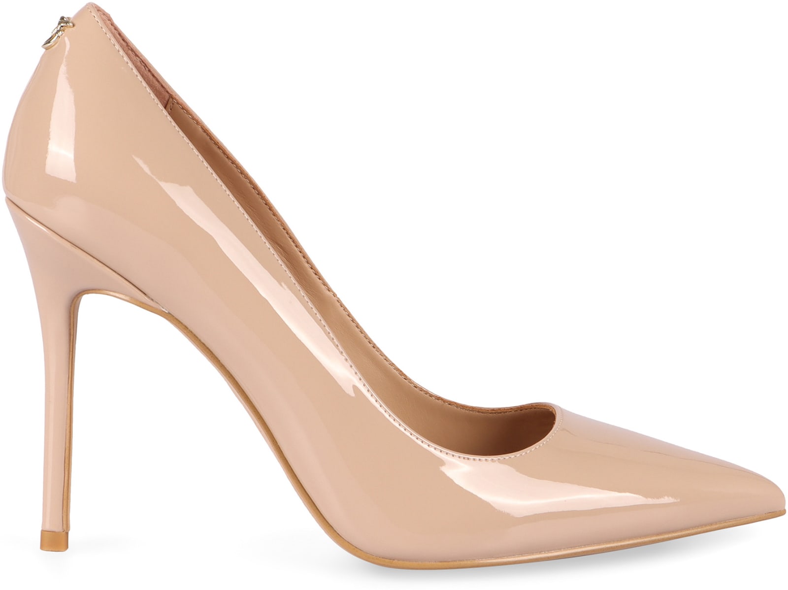 Pinko Escarpins Brillants À Talons In Nude
