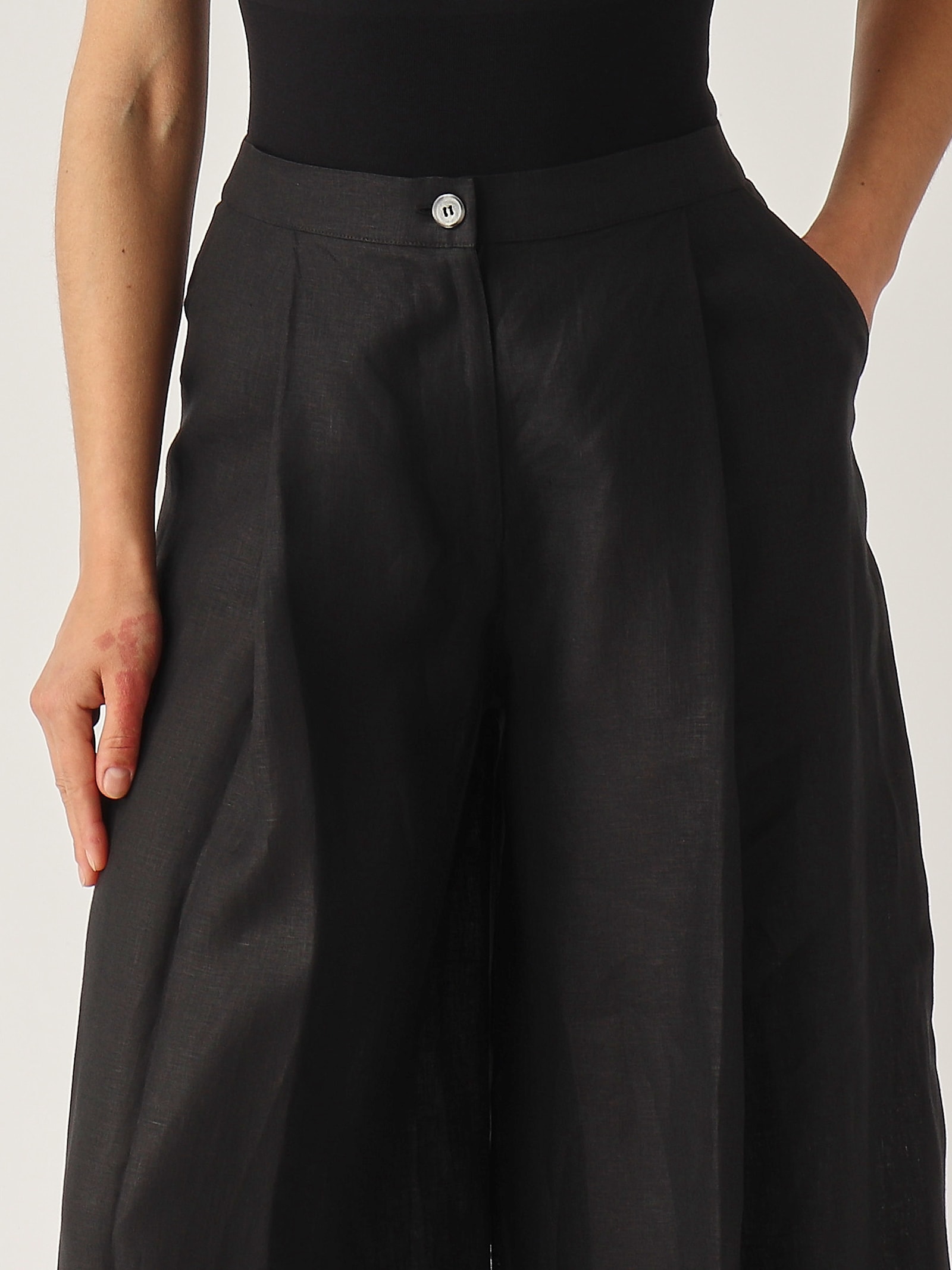 Gran Sasso Gonna Pantalone Trousers In Black