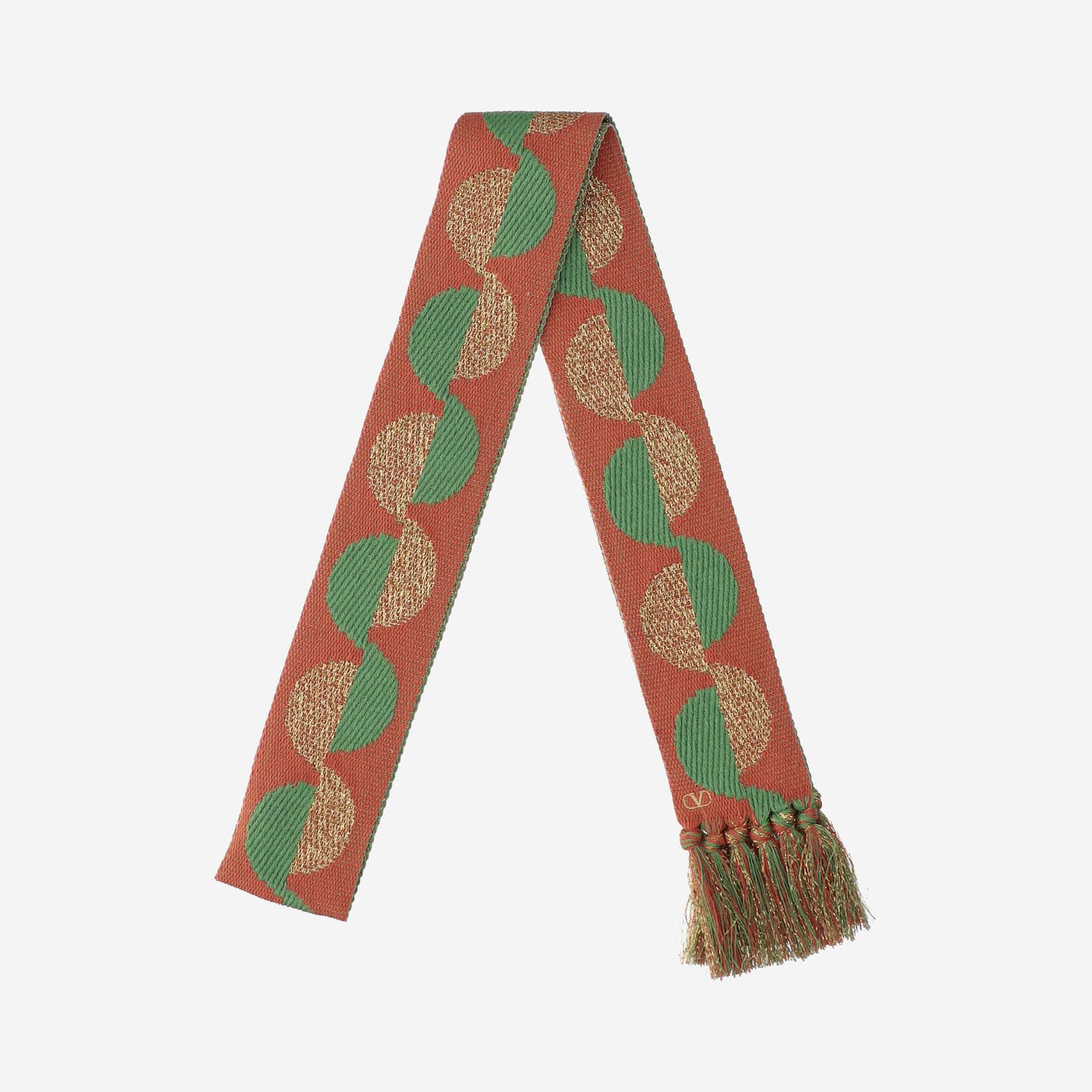 Valentino Fringed Scarf In Red