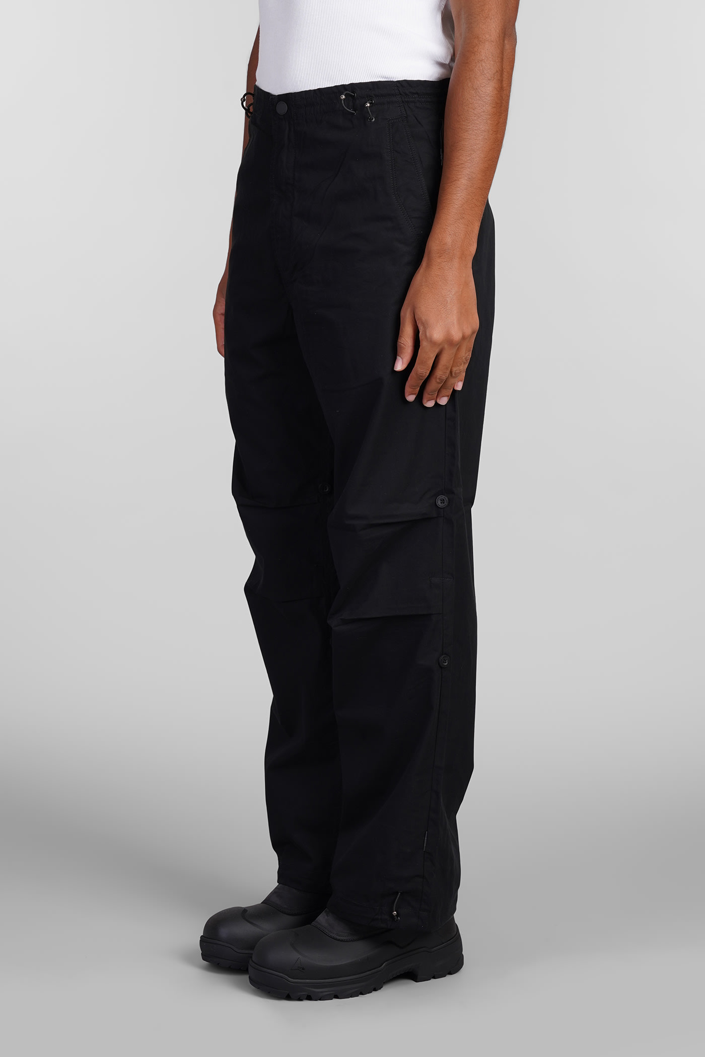 MAHARISHI PANTS IN BLACK COTTON 