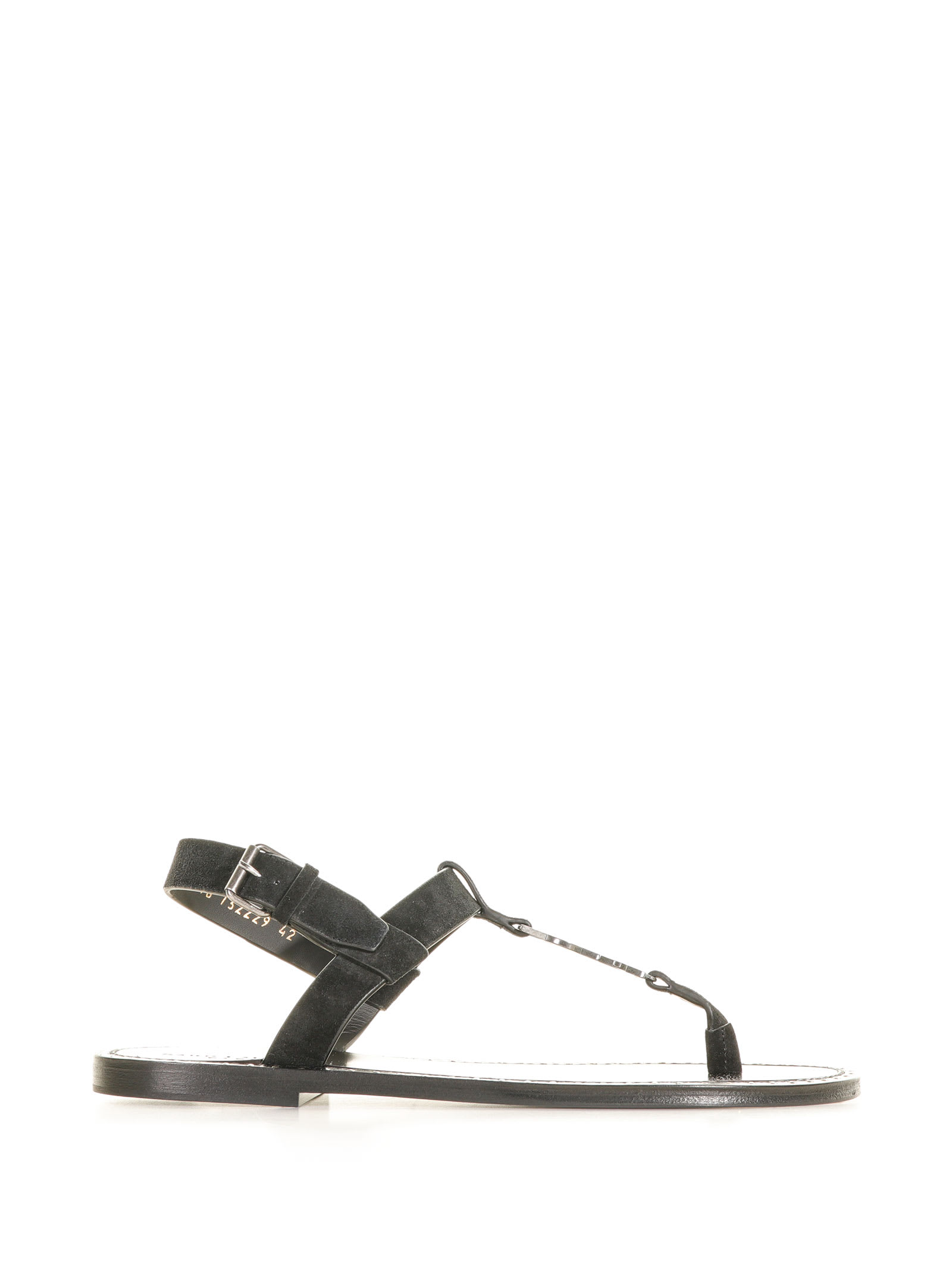Flat Sandal With Initials Logo